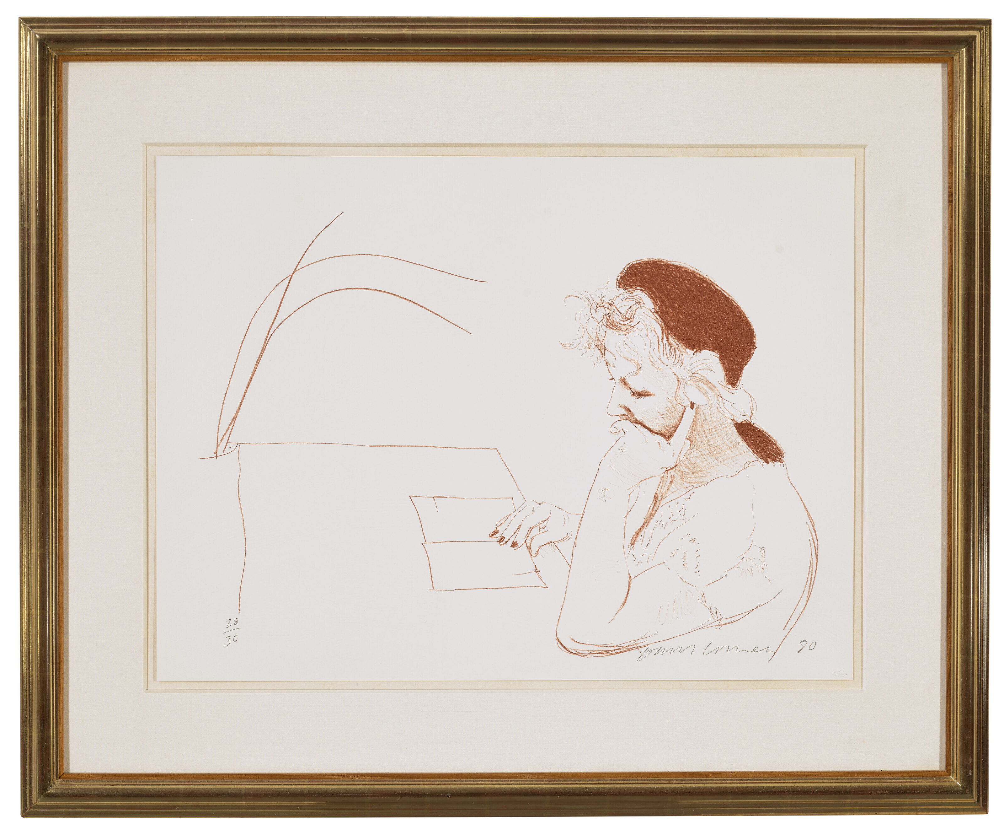 David Hockney — Селия читает, изображение 2