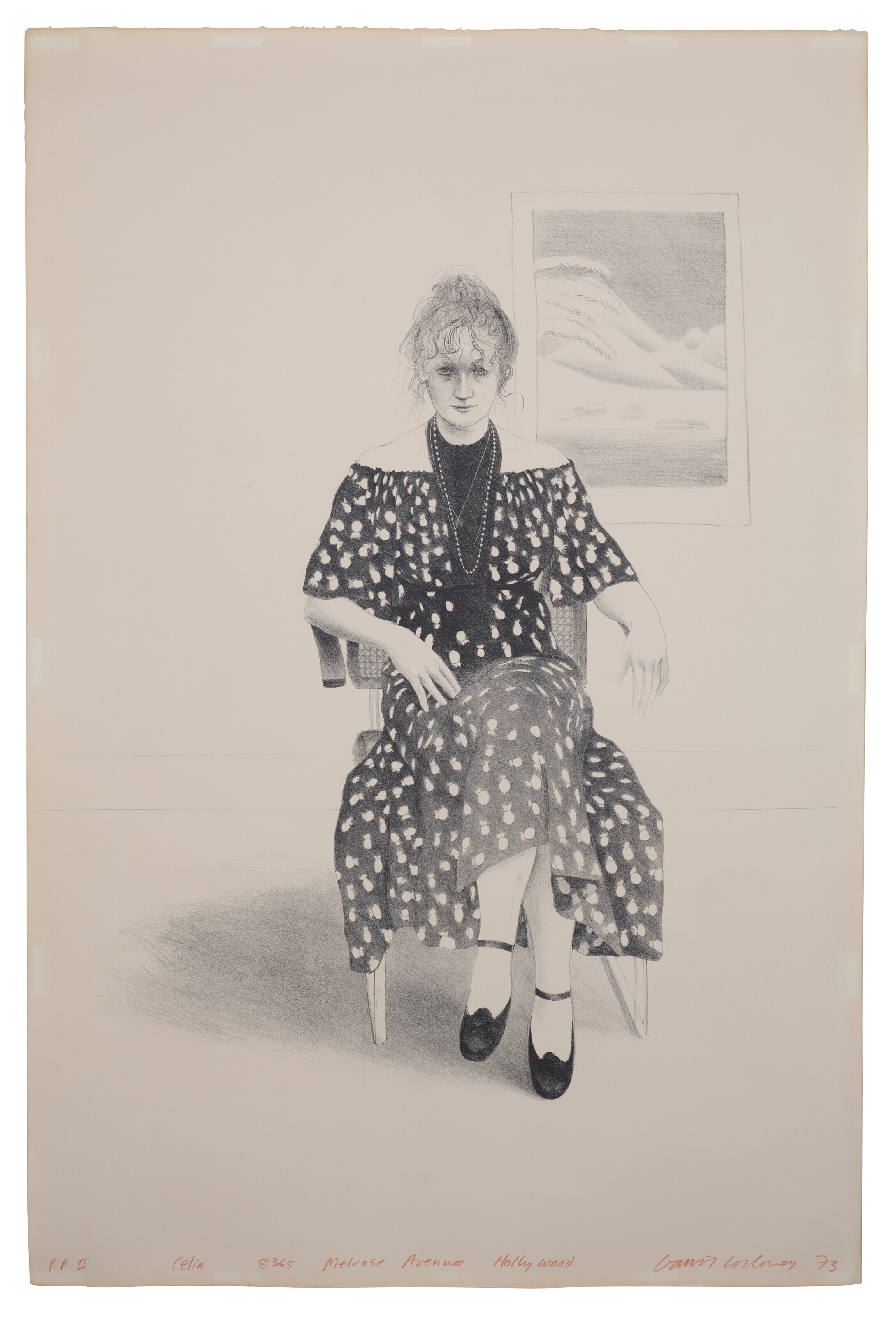 David Hockney — Селия, 8365, Мелроуз-авеню, Голливуд, изображение 1