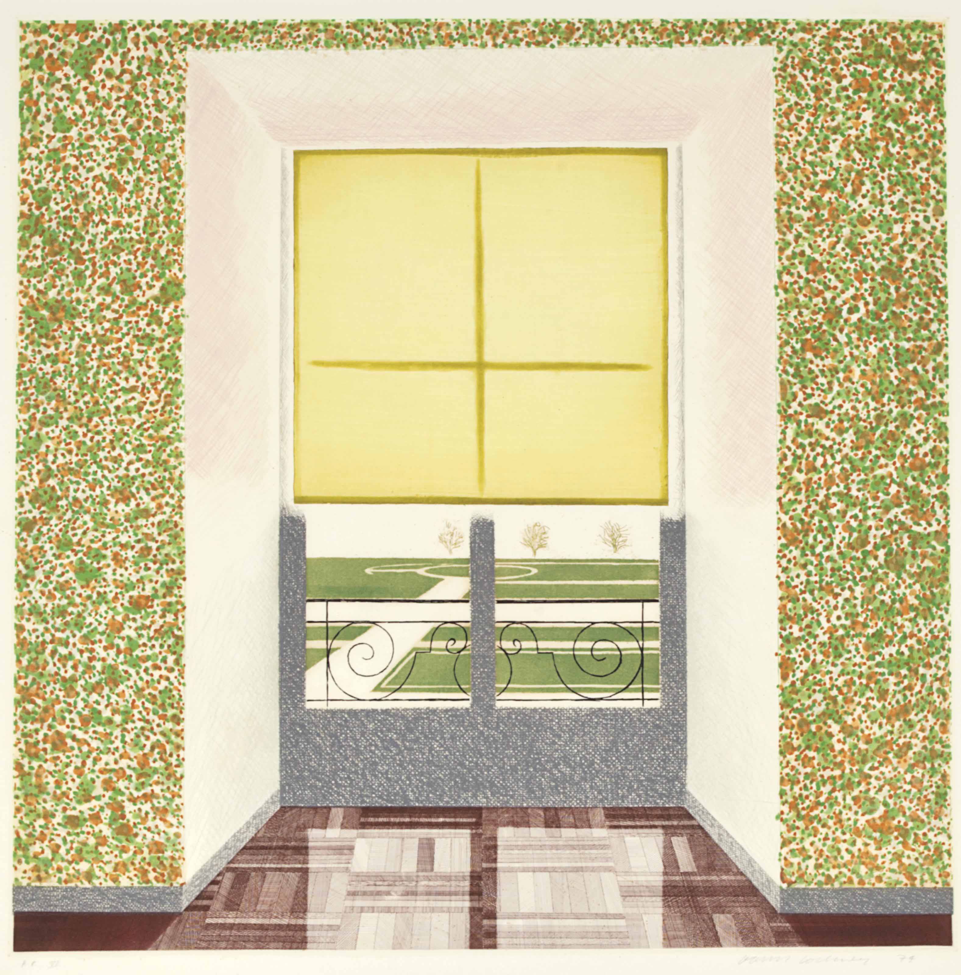 David Hockney — Контражур во французском стиле