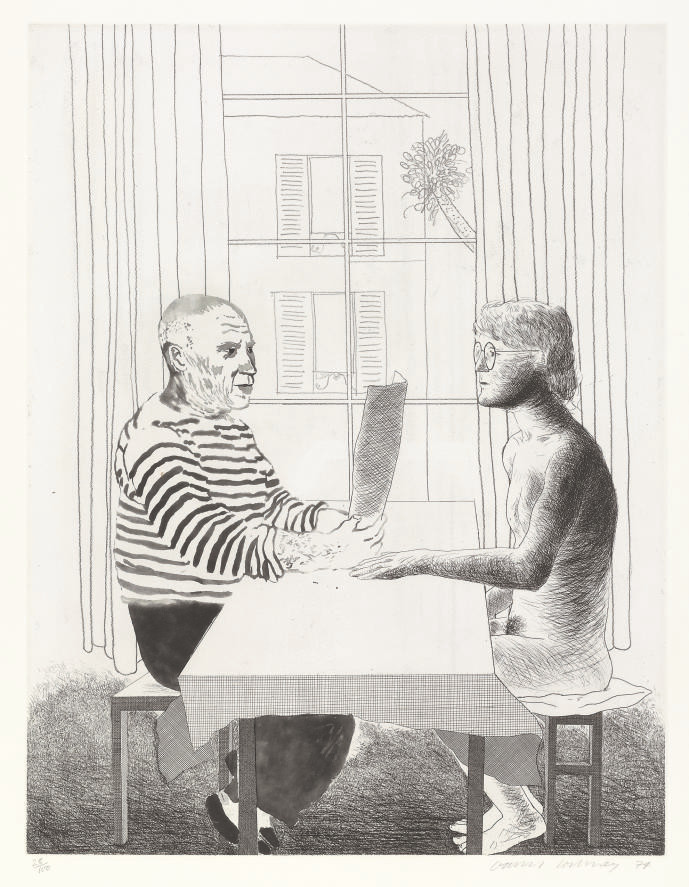 David Hockney — Художник и модель (S.A.C. 160; M.C.A.T.152)