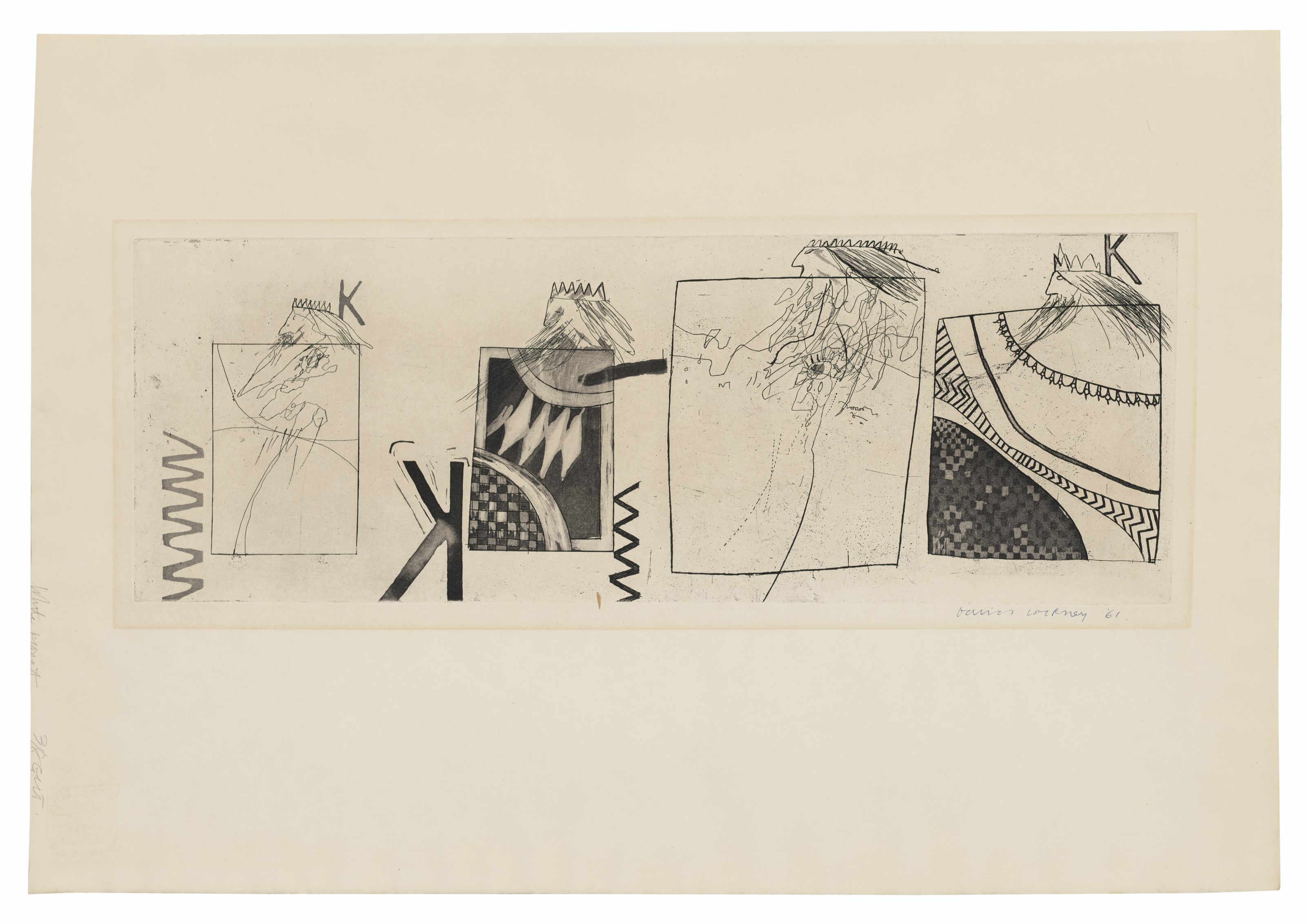 David Hockney — Три короля и королева