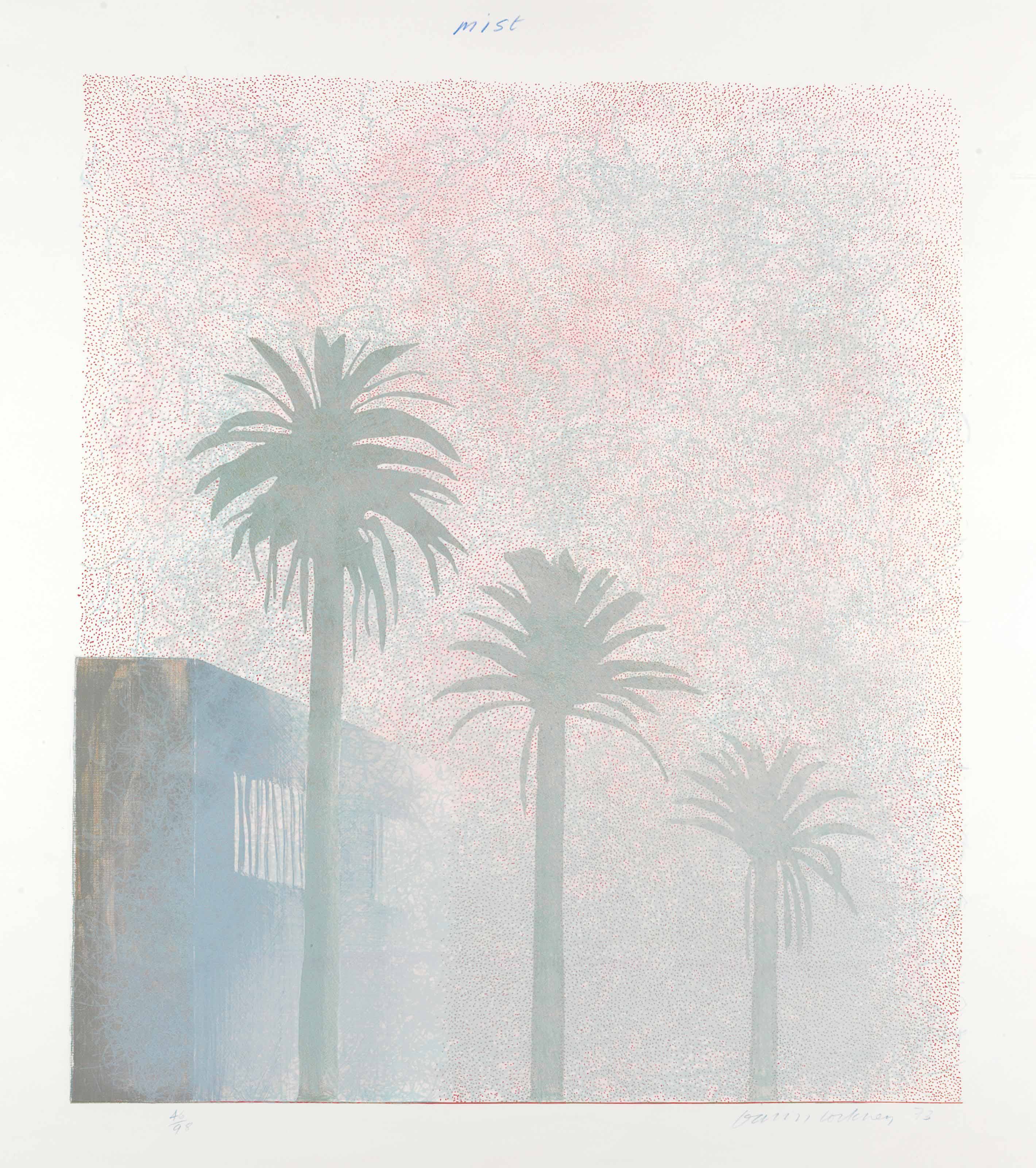 David Hockney — Туман, из серии "Погода"