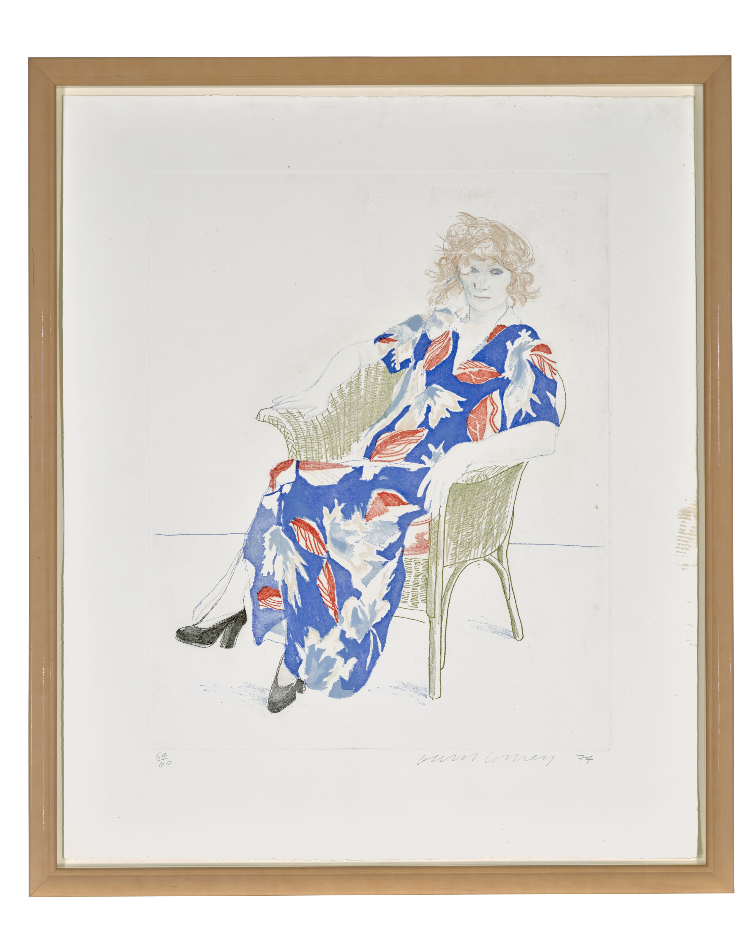 David Hockney — Селия в плетеном кресле, изображение 2