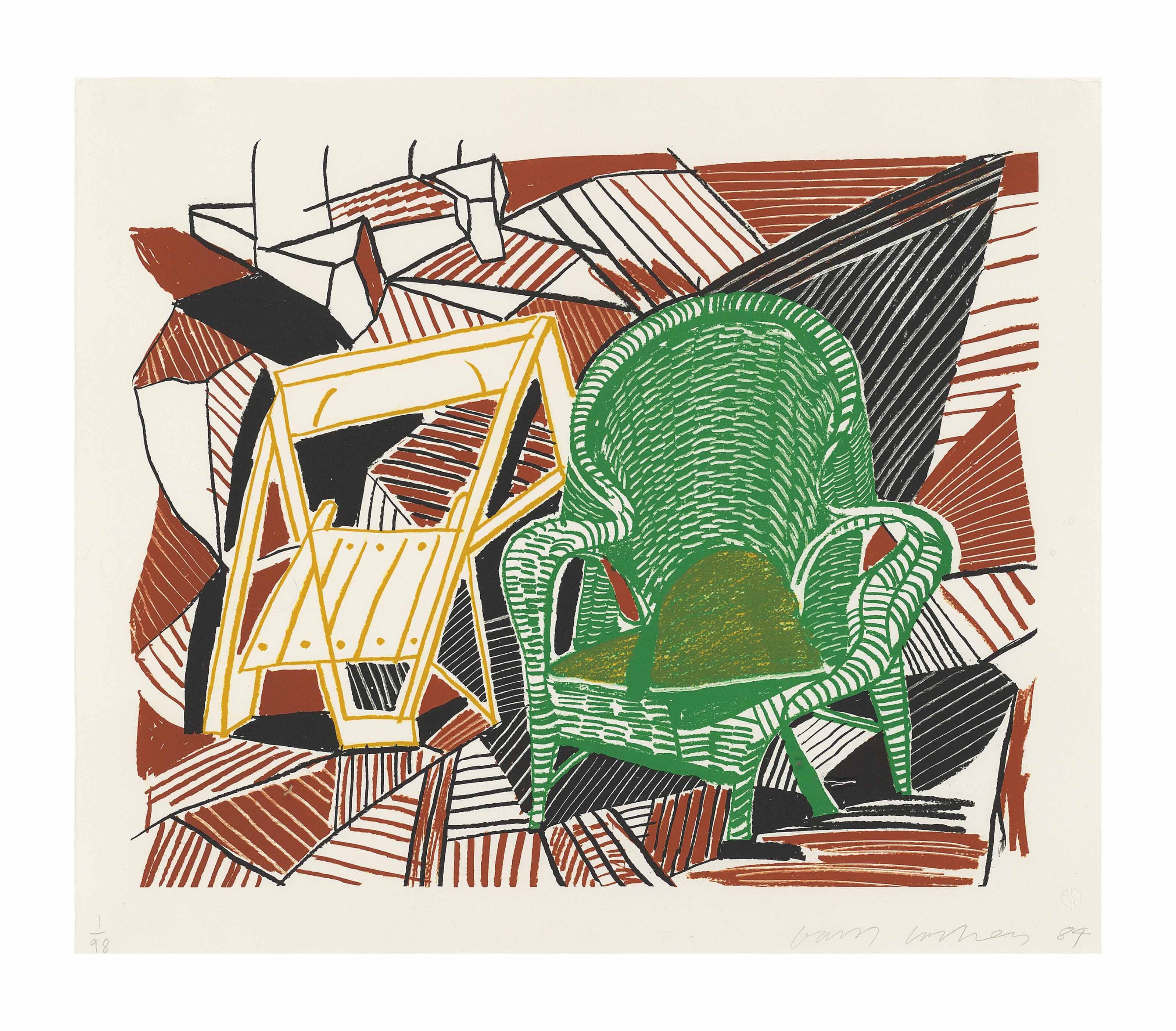 David Hockney — Два студийных стула Pembroke от: Moving Focus