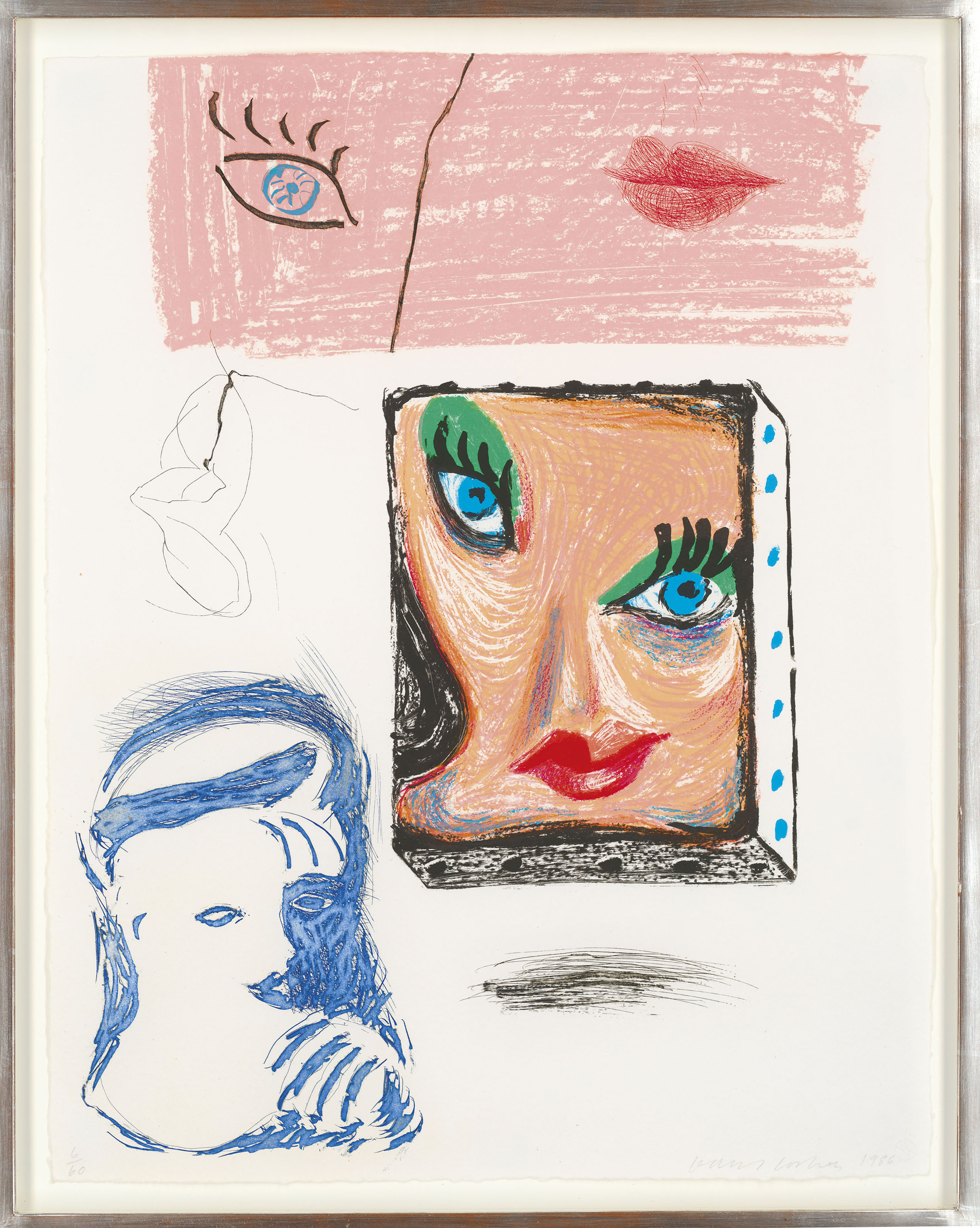 David Hockney — Изображение Селии (этюд), из: Движущийся фокус, изображение 2