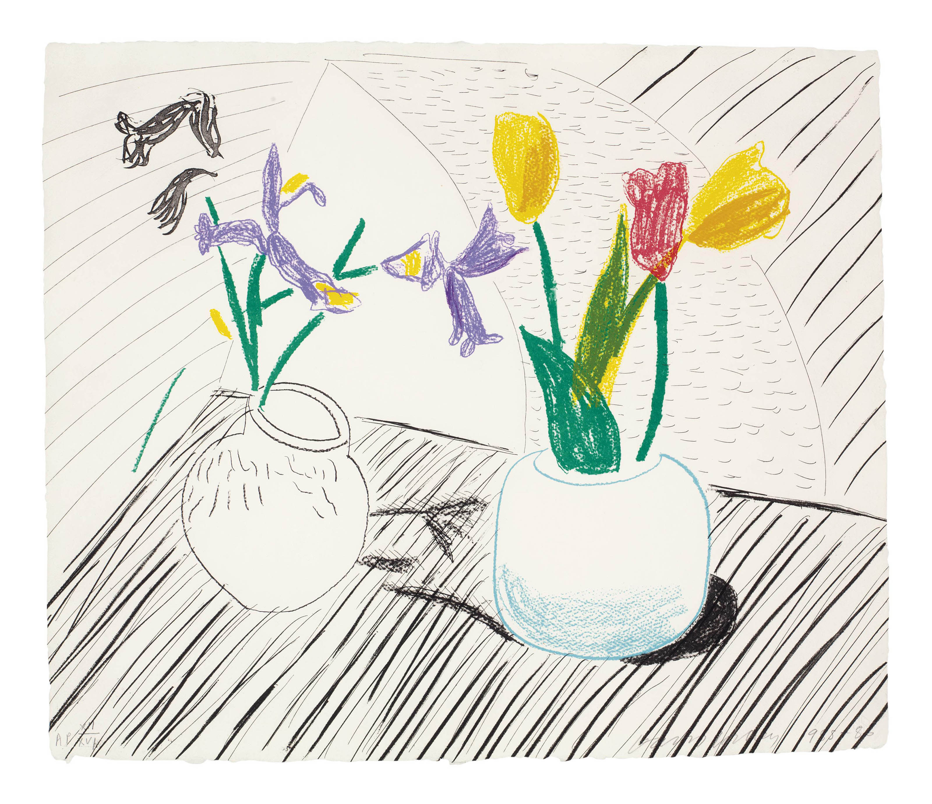 David Hockney — Белый фарфор, от Moving Focus (M.C.A.T. 285; не в T.)