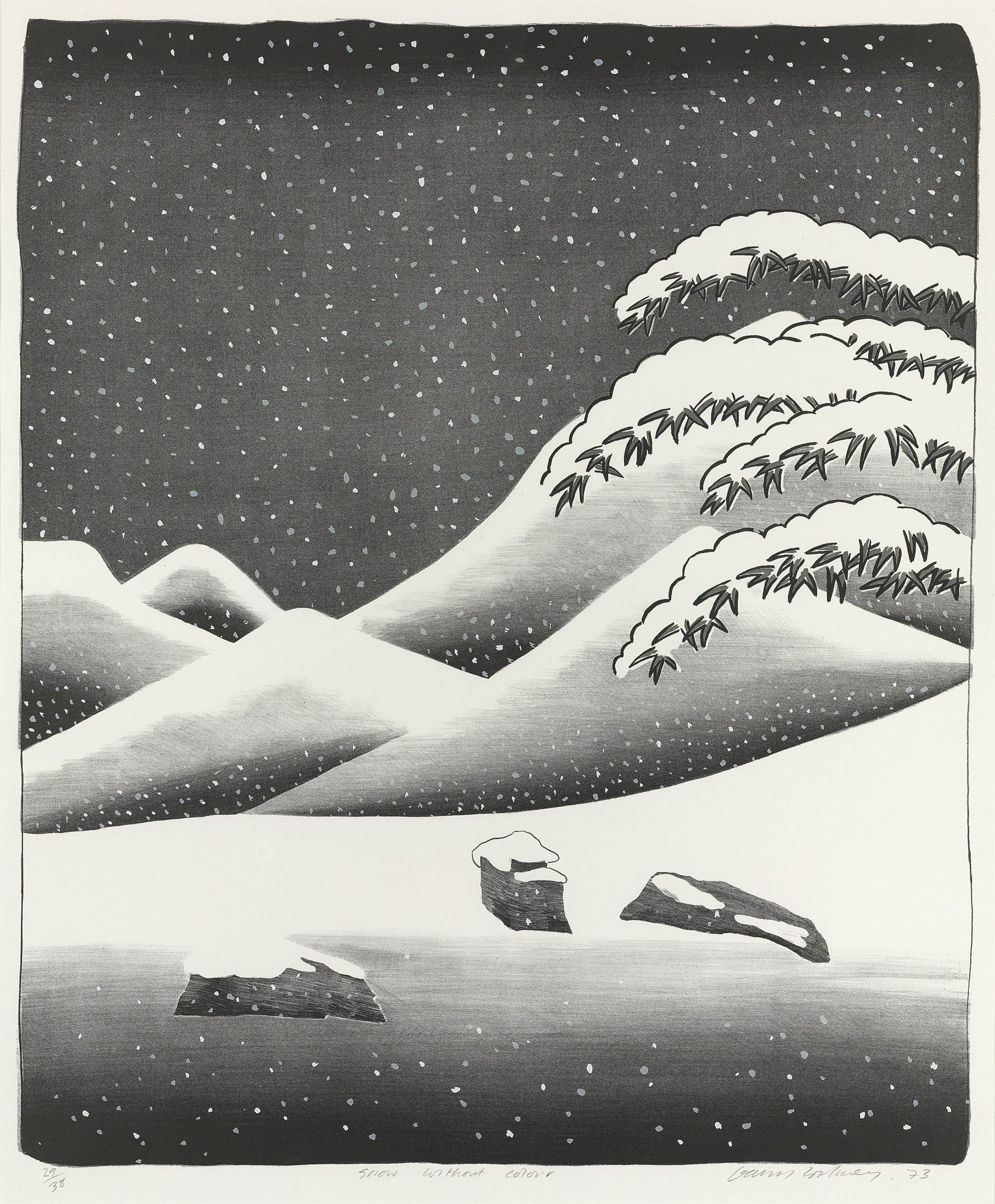David Hockney — Бесцветный снег (S.A.C. 135)