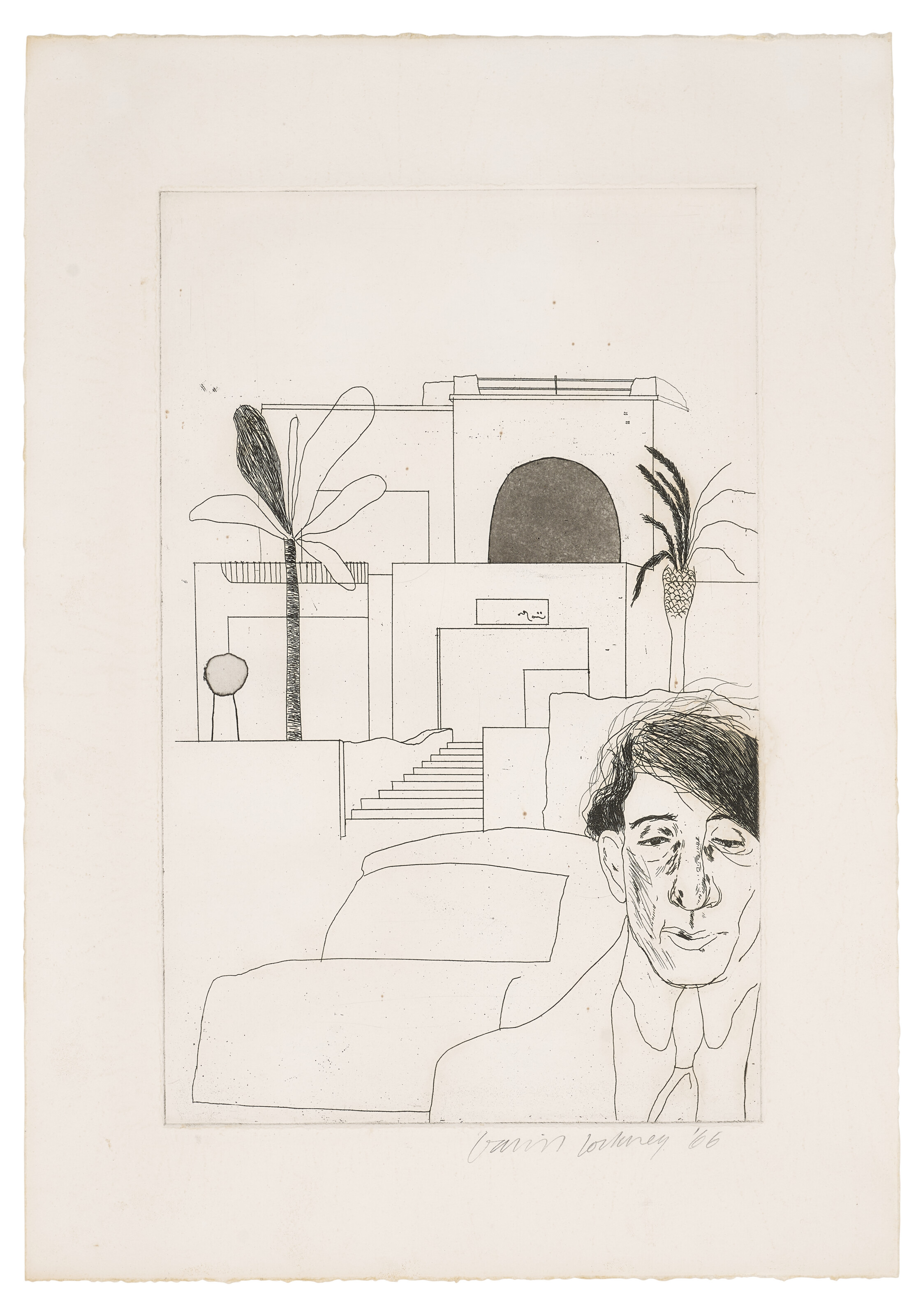 David Hockney — Портрет Кавафиса II, выполненный по иллюстрациям к четырнадцати стихотворениям К.П. Кавафиса