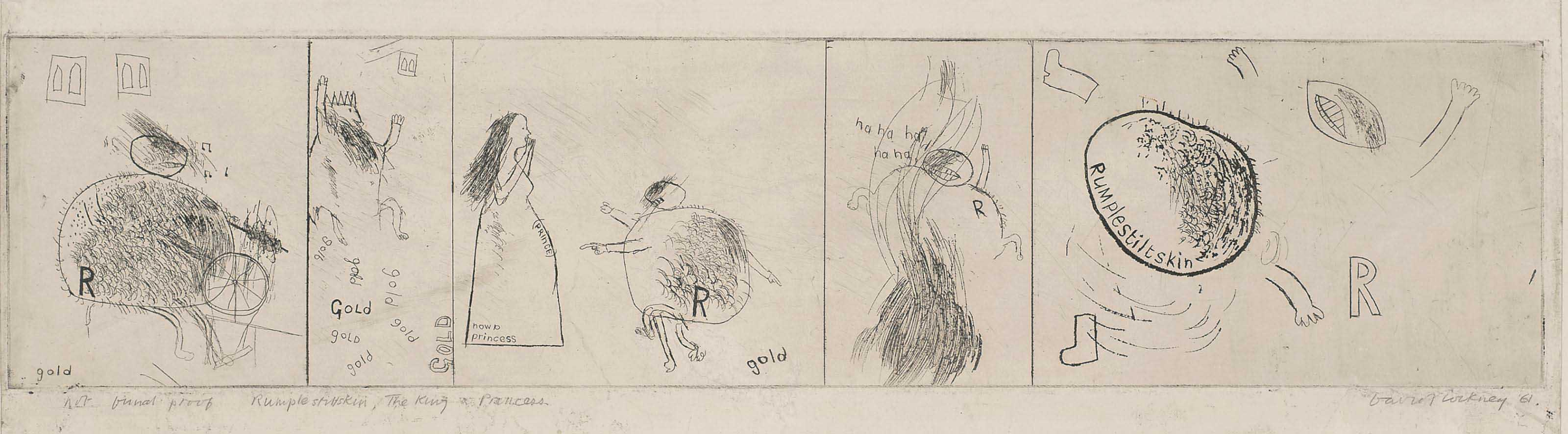 David Hockney — Этюд для Румпельштильцхена (см. S.A.C. 11; Токио 11)