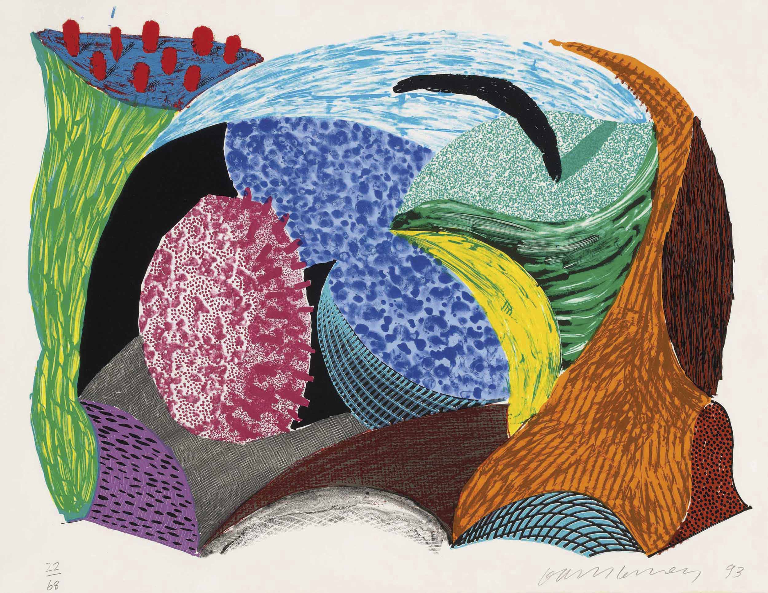 David Hockney — Выхожу в свет, откуда: Несколько новых принтов