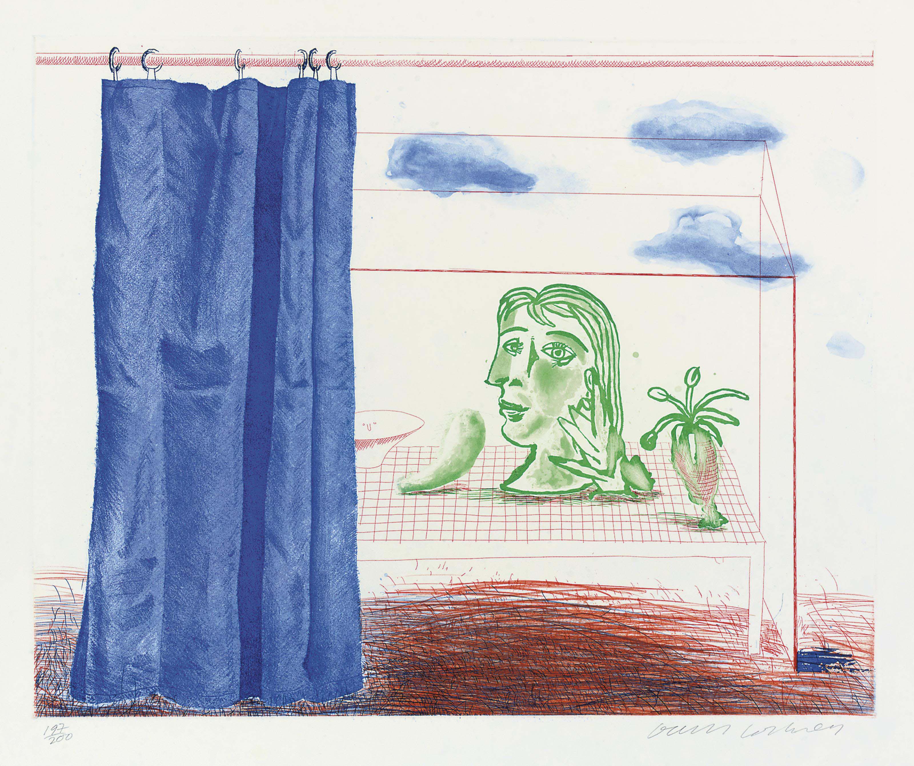 David Hockney — Что это за Пикассо?, от: The Blue Guitar (S.A.C. 218; Токио, 197)