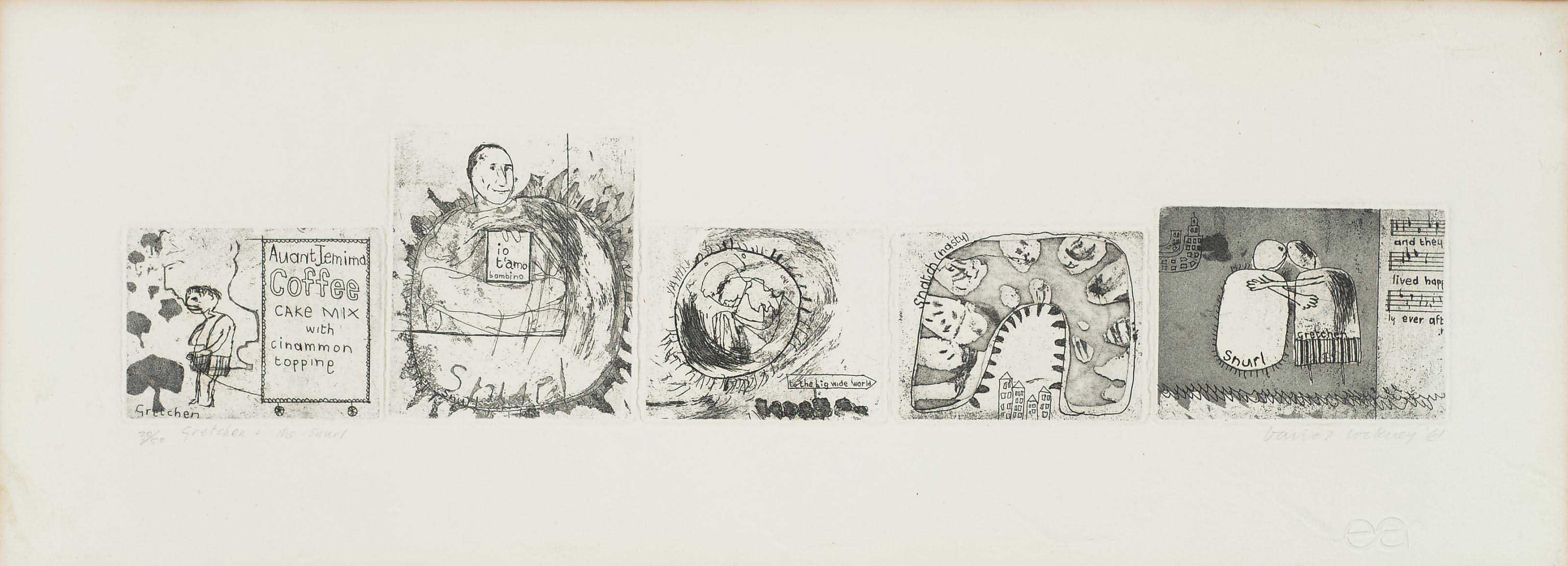 David Hockney — Гретхен и Снурл (S.A.C. 9; Токио 9)