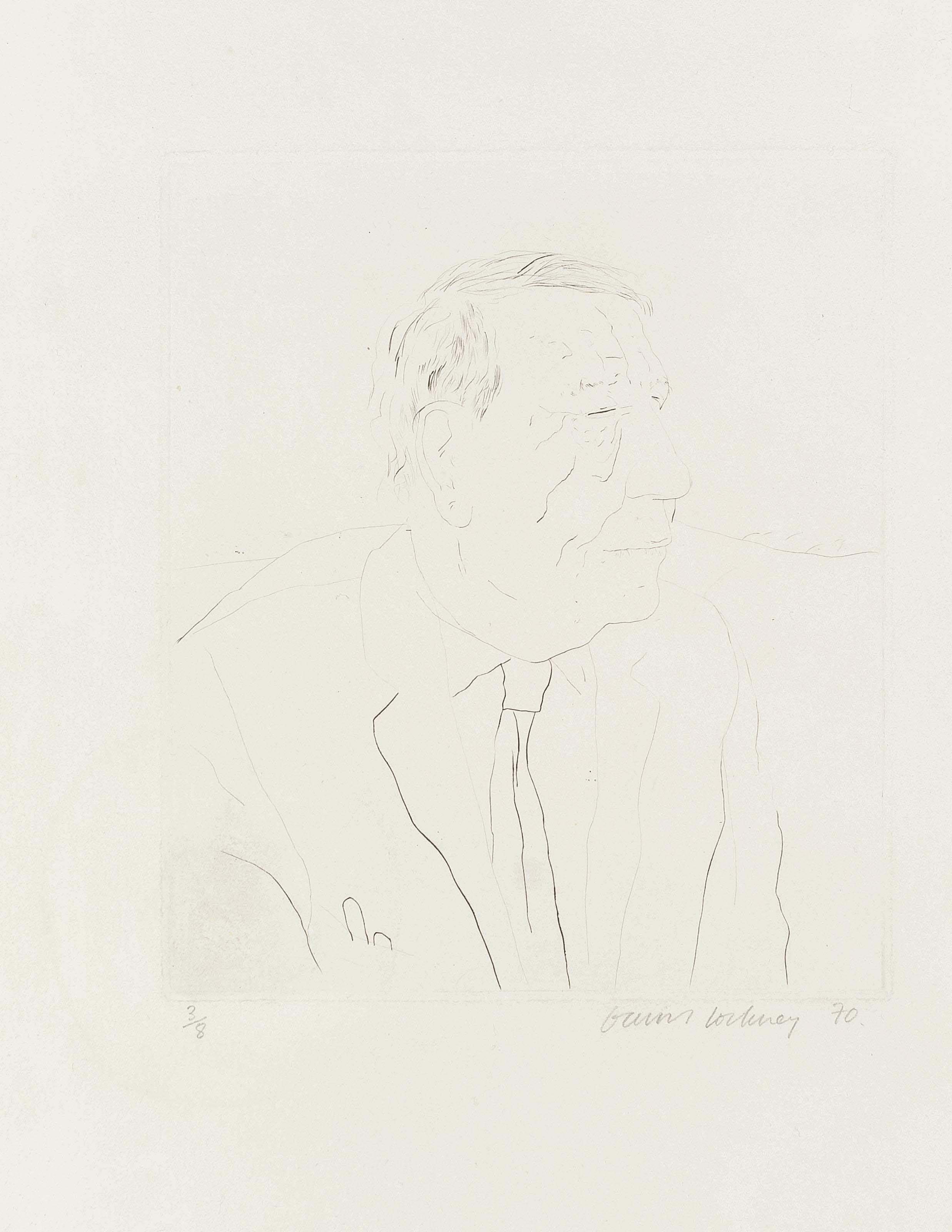 David Hockney — У. Х. Оден (США, 116; Токио, 109)