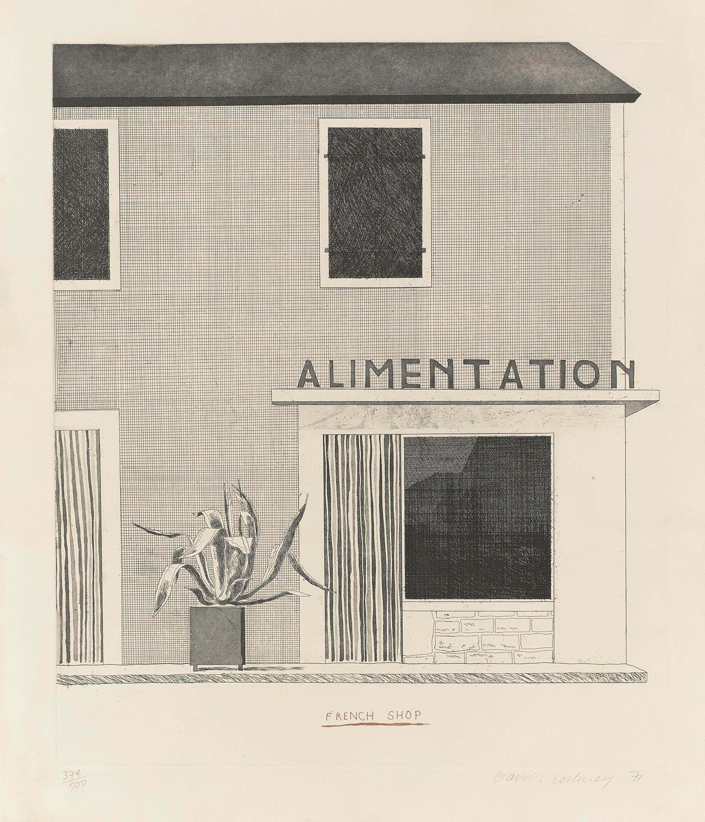 David Hockney — Французский магазин (S.A.C. 122; К. 112)