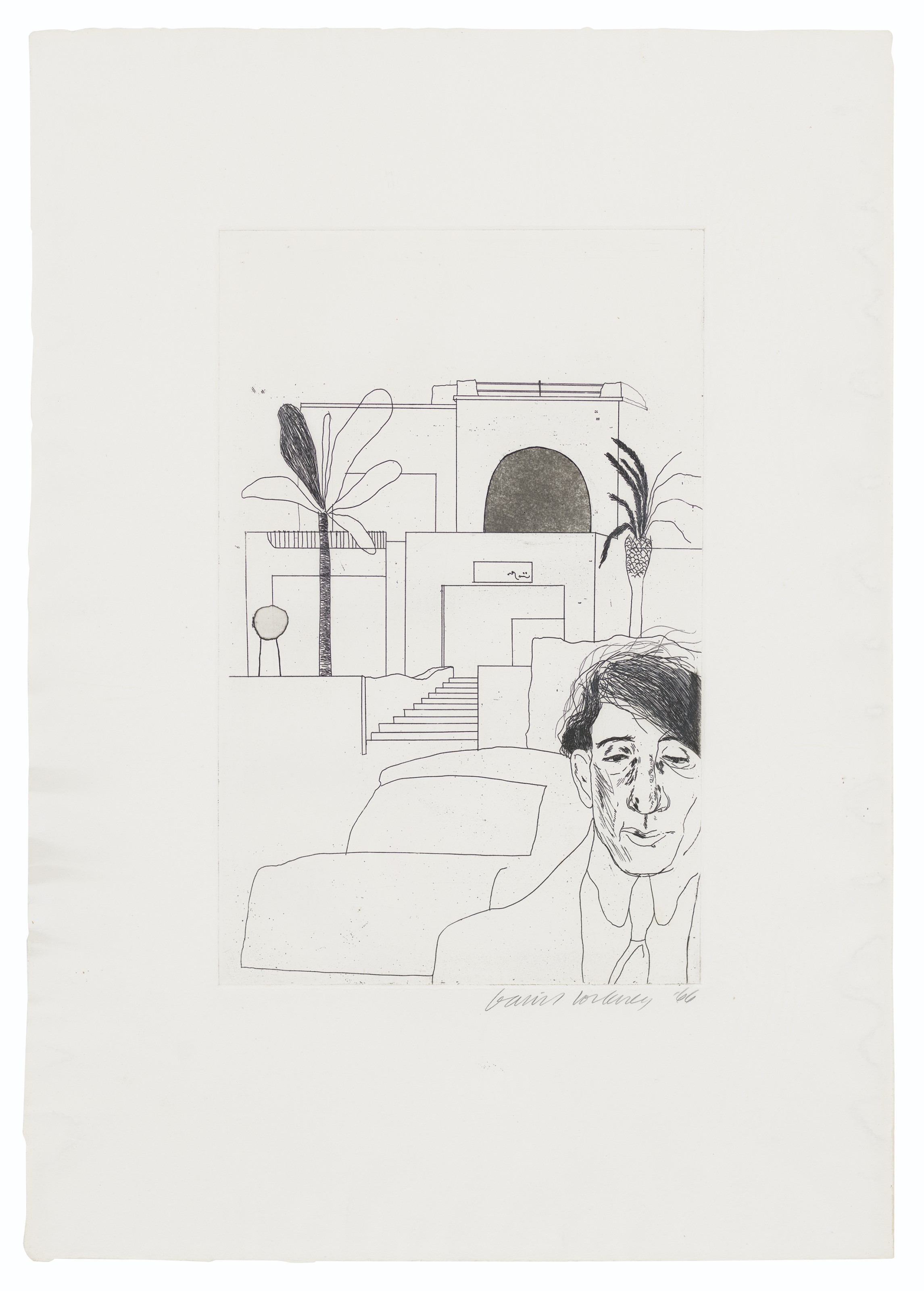 David Hockney — Портрет Кавафиса II, из "Четырнадцати стихотворений" К.П. Кавафиса