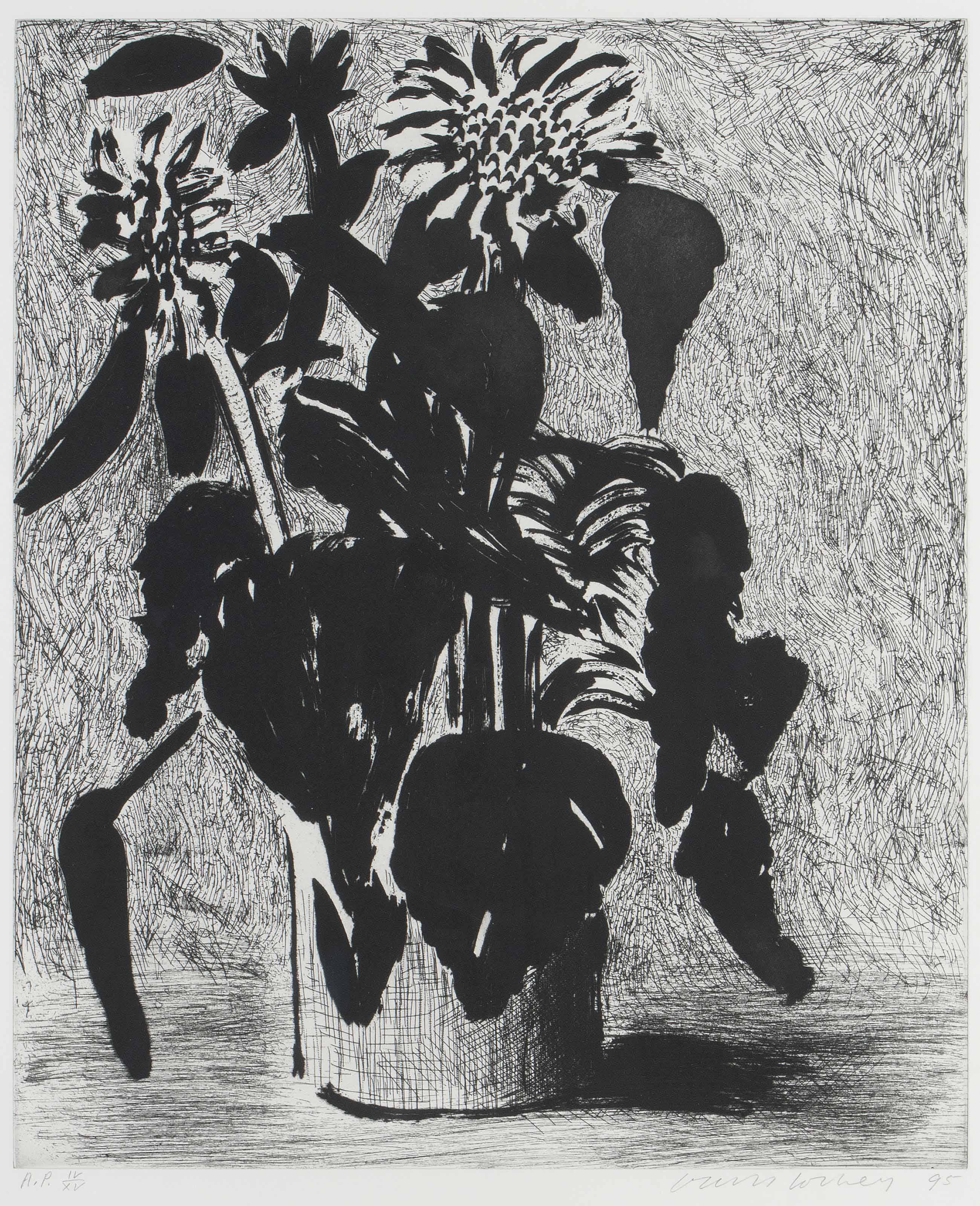 David Hockney — Подсолнухи II (Токио 348)
