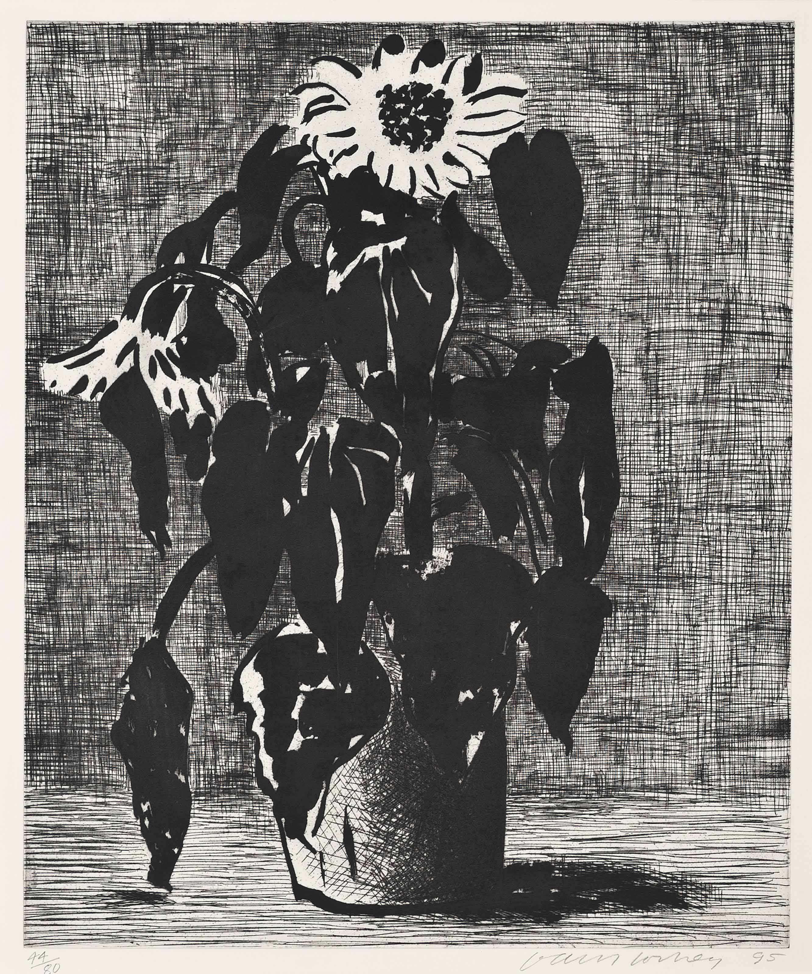 David Hockney — Подсолнухи II (Токио 348)