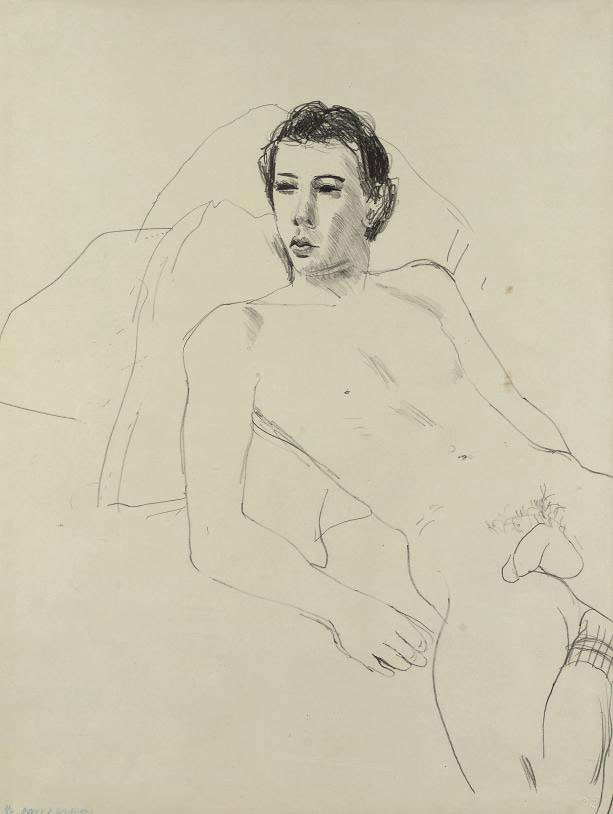 David Hockney — Грегори лежащий (MCA Токио, 198)