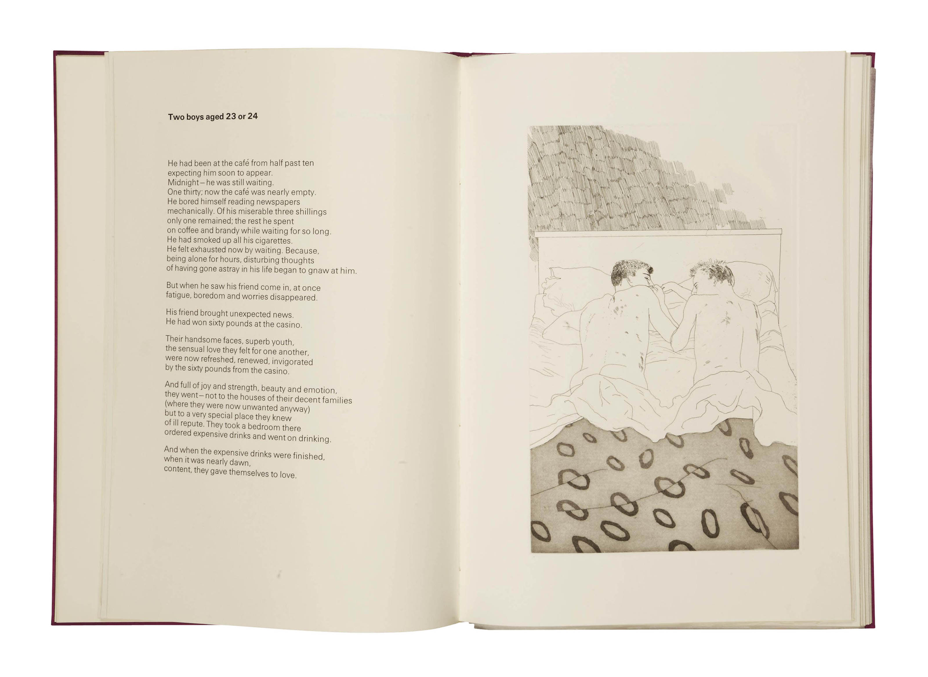 David Hockney — Иллюстрации к четырнадцати стихотворениям К.П. Кавафиса (Шотландский художественный совет, 47-58; Токио, 47-58)