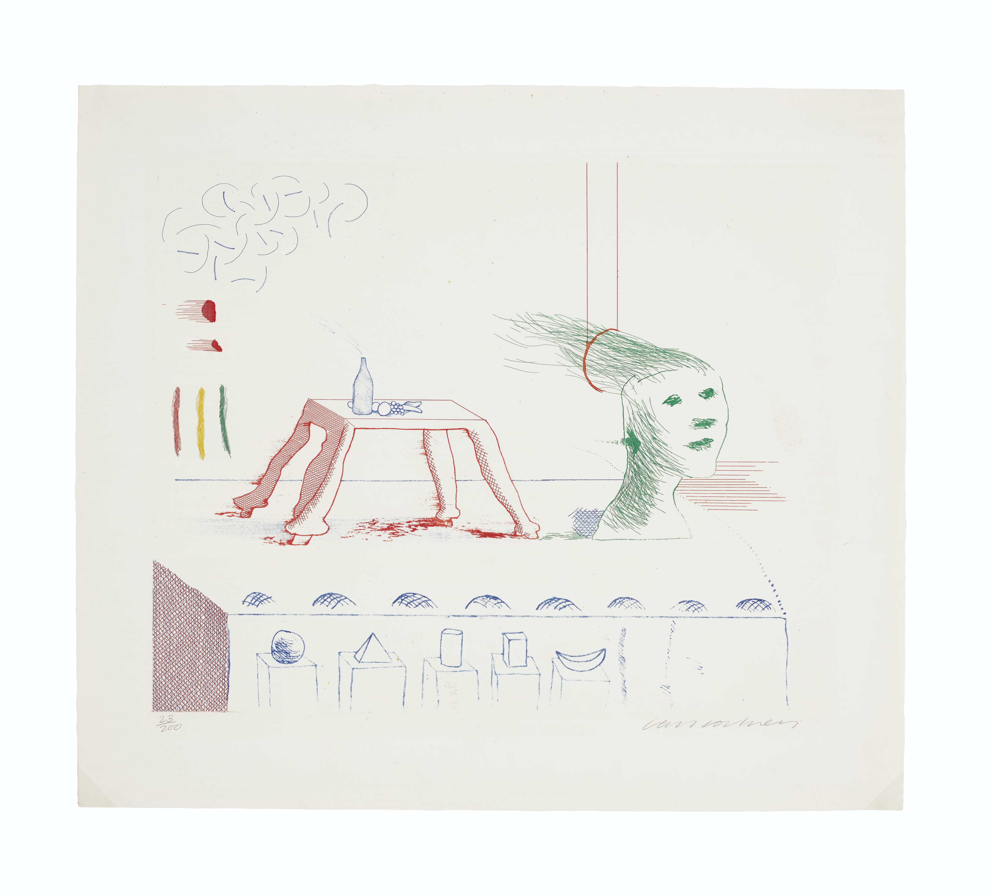 David Hockney — Трогательный натюрморт из "Голубой гитары"