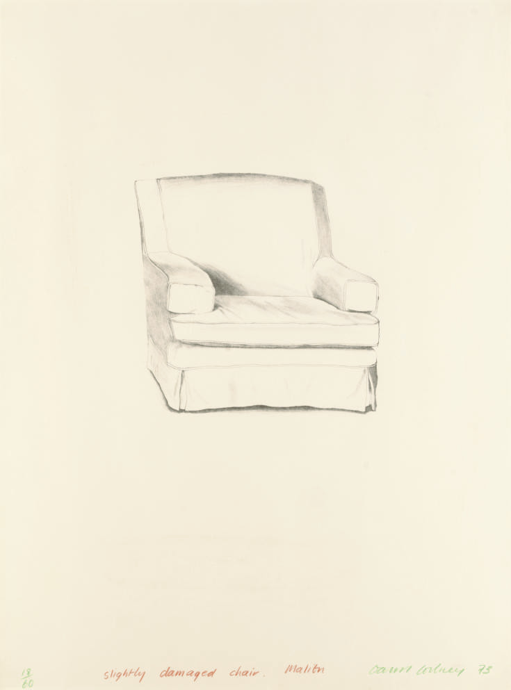 David Hockney — Слегка поврежденный стул (Gemini 453; M.C.A.T. 133)