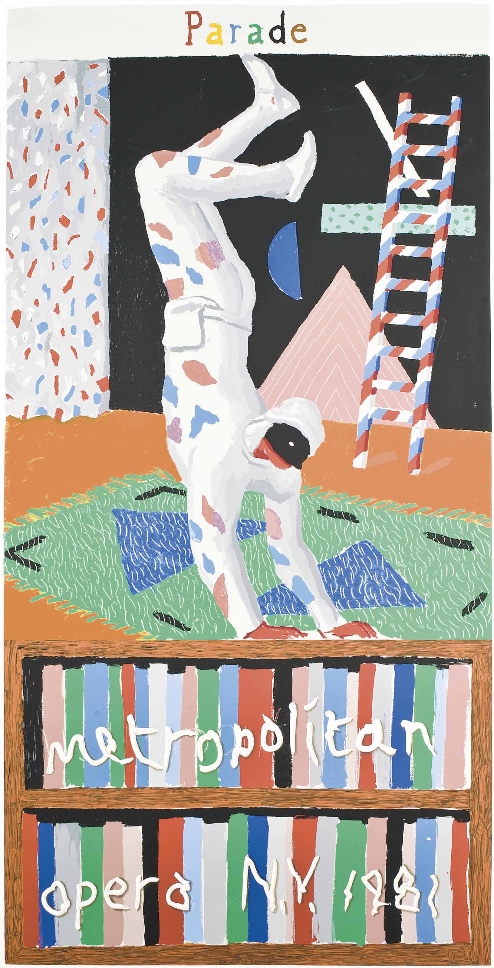 David Hockney — Парад, Метрополитен-опера (Бэгготт, 94)