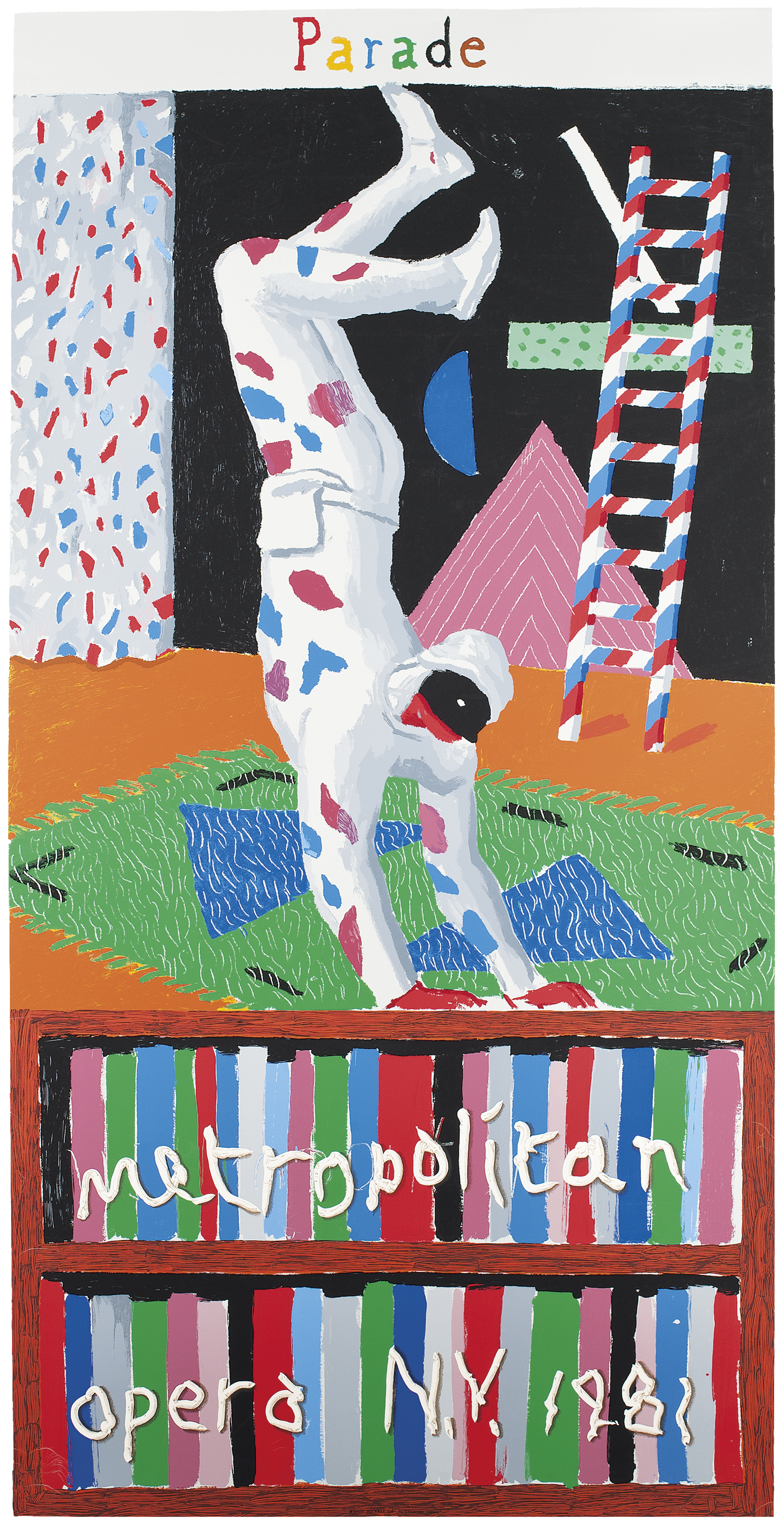 David Hockney — Парад, Метрополитен-опера (Бэгготт, 94)