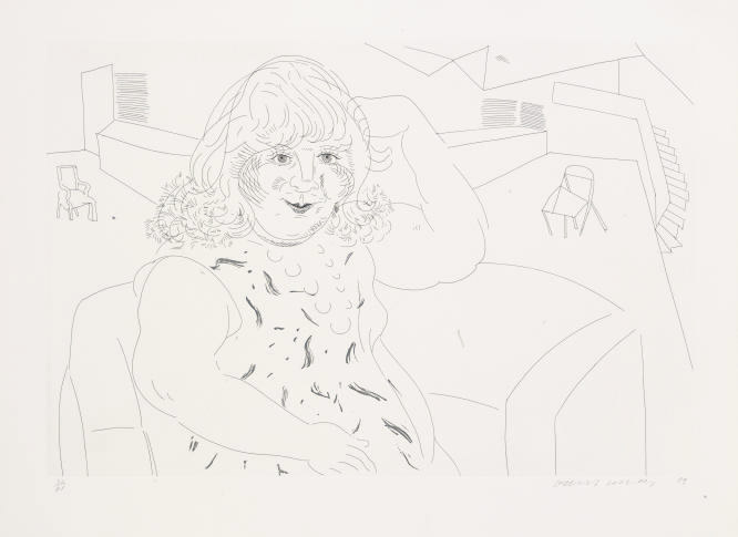 David Hockney — Энн в студии (M.C.A.T. 258)