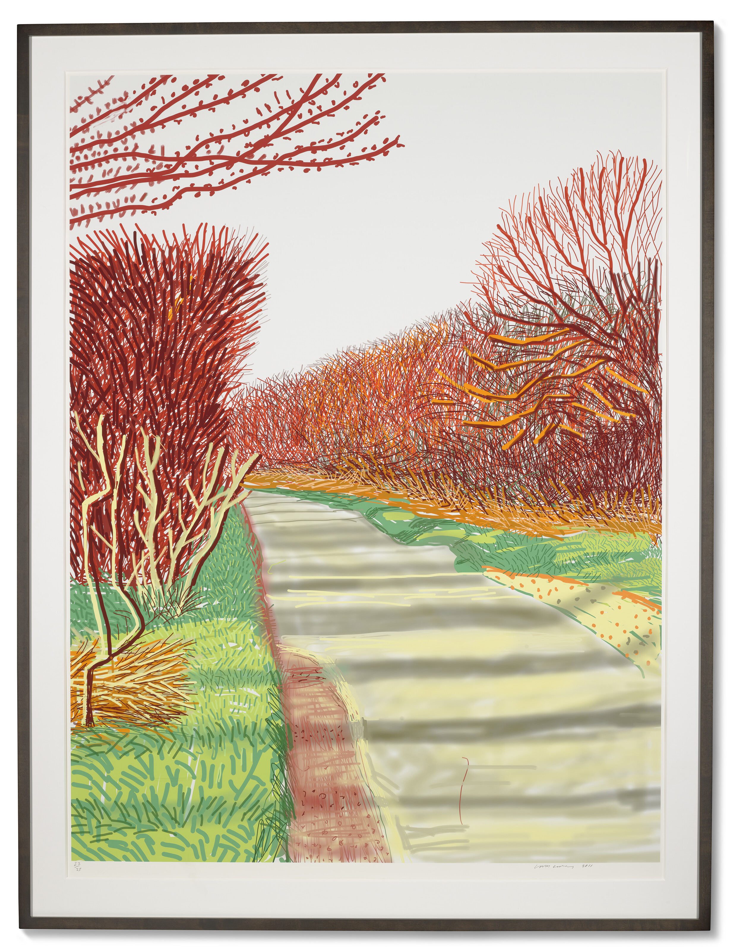 David Hockney — Приход весны в Уолдгейт, Восточный Йоркшир, в 2011 году (двадцать одиннадцать) - 21 марта, изображение 2