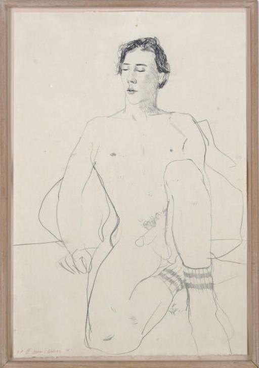 David Hockney — Грегори в спортивных носках (S.A.C. 192)