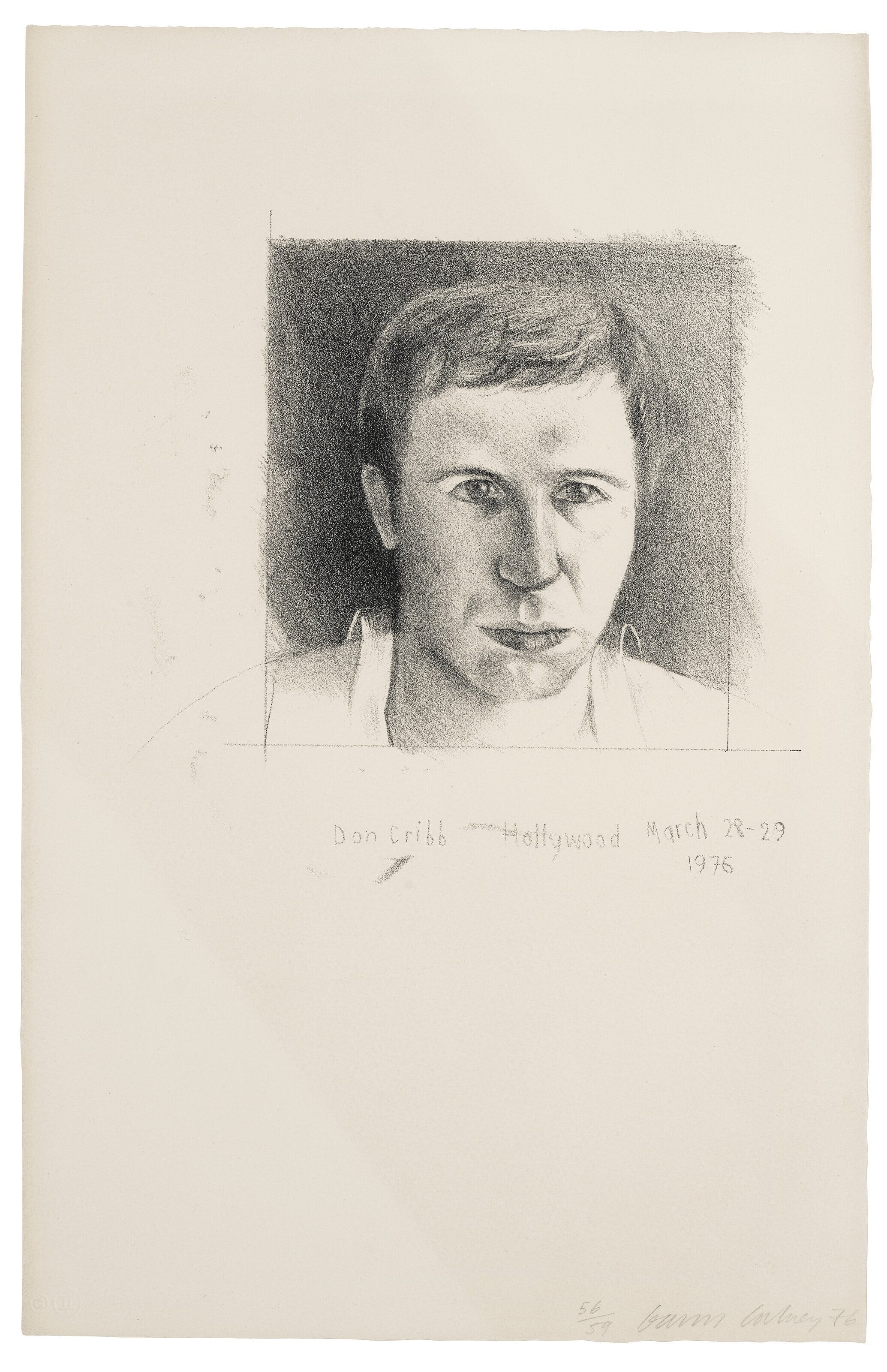 David Hockney — Дональд Крибб, от друзей
