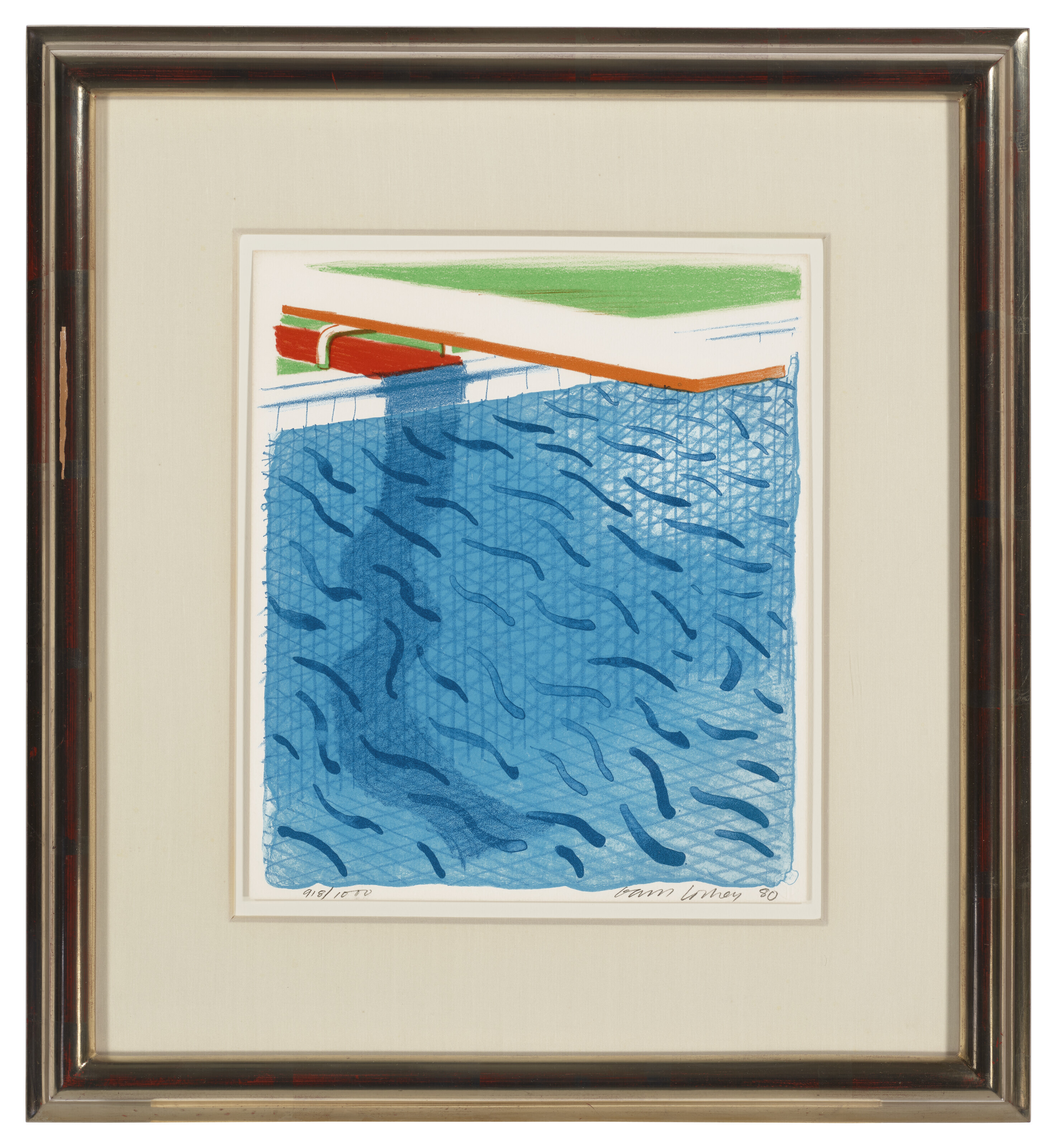 David Hockney — Бассейн, сделанный из бумаги и синих чернил для книги, из бумажных бассейнов, изображение 2