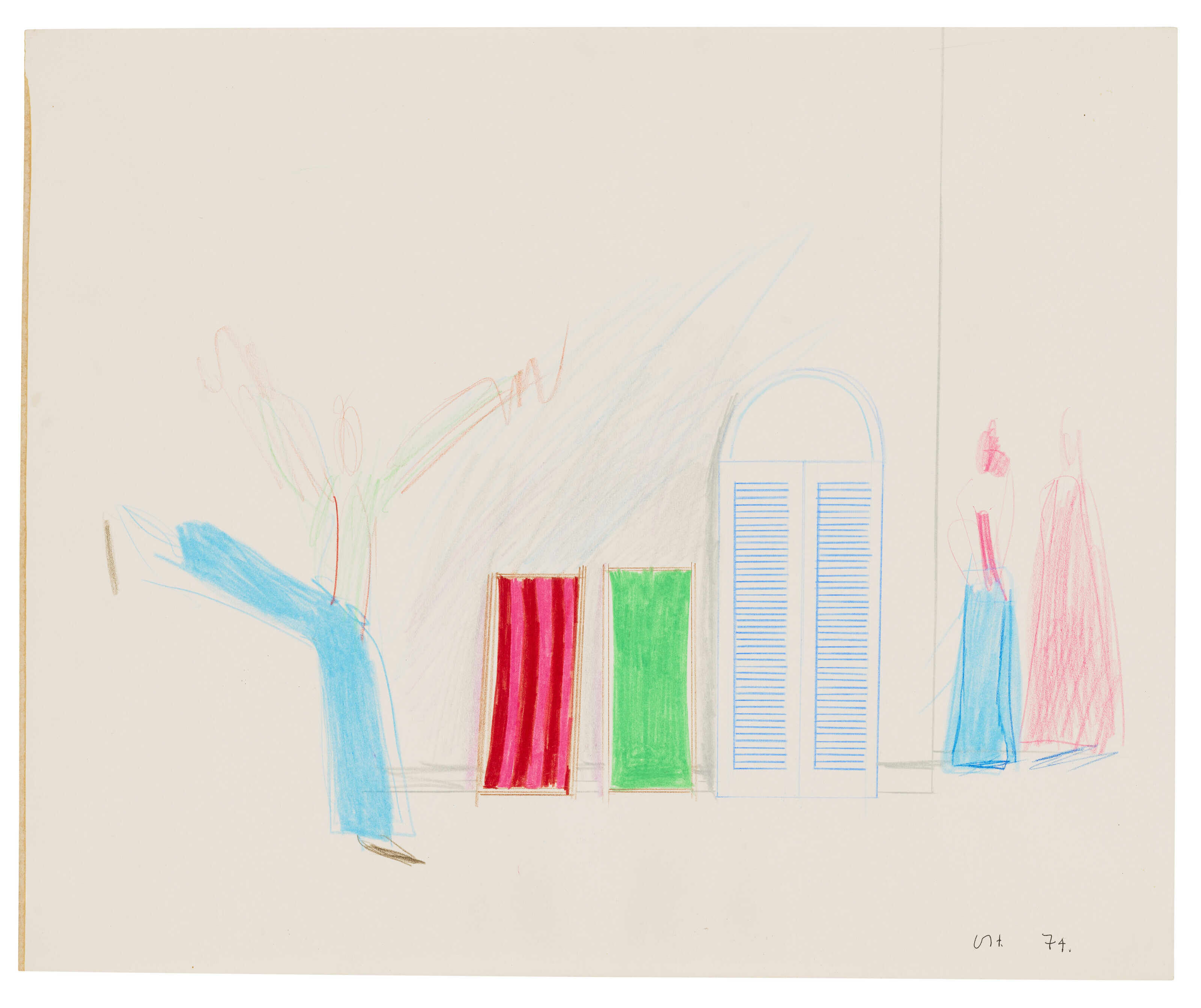 David Hockney — У бассейна