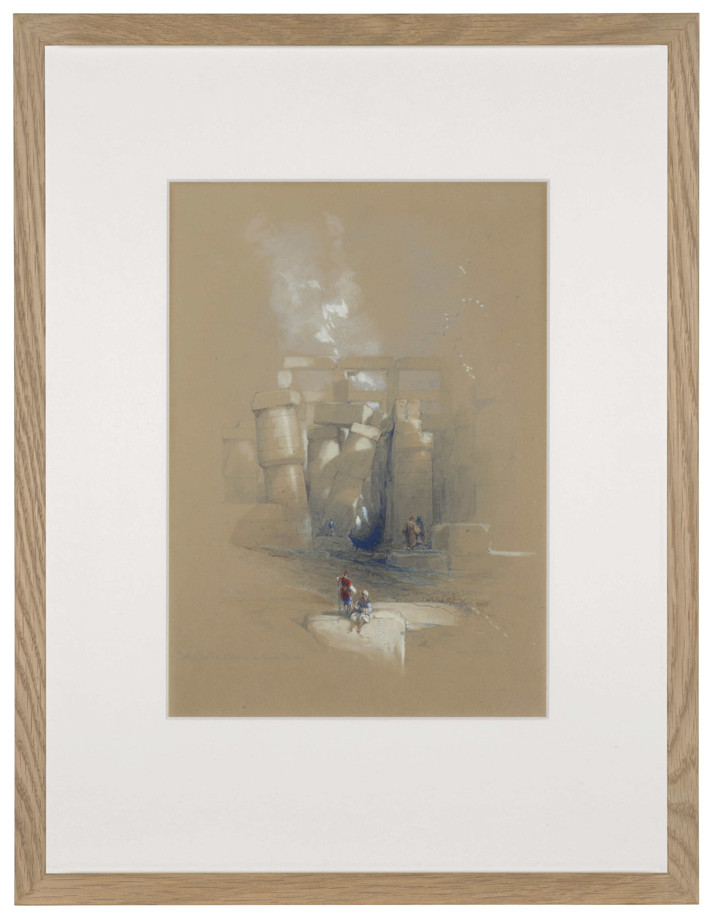 David Roberts — Часть колонного зала в Карнаке, Фивы, Египет, изображение 2