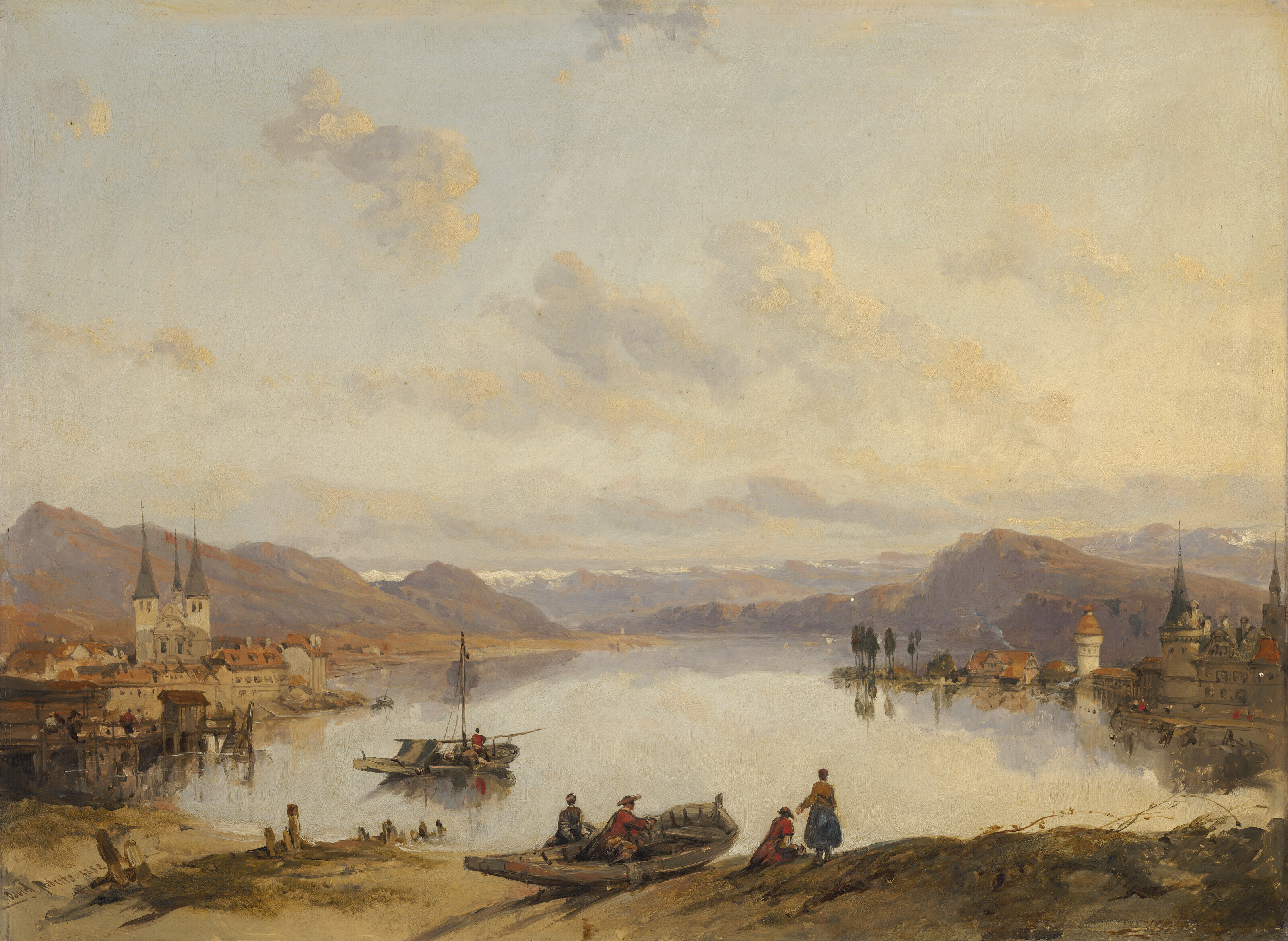 David Roberts — Вид на Люцерн, Швейцария