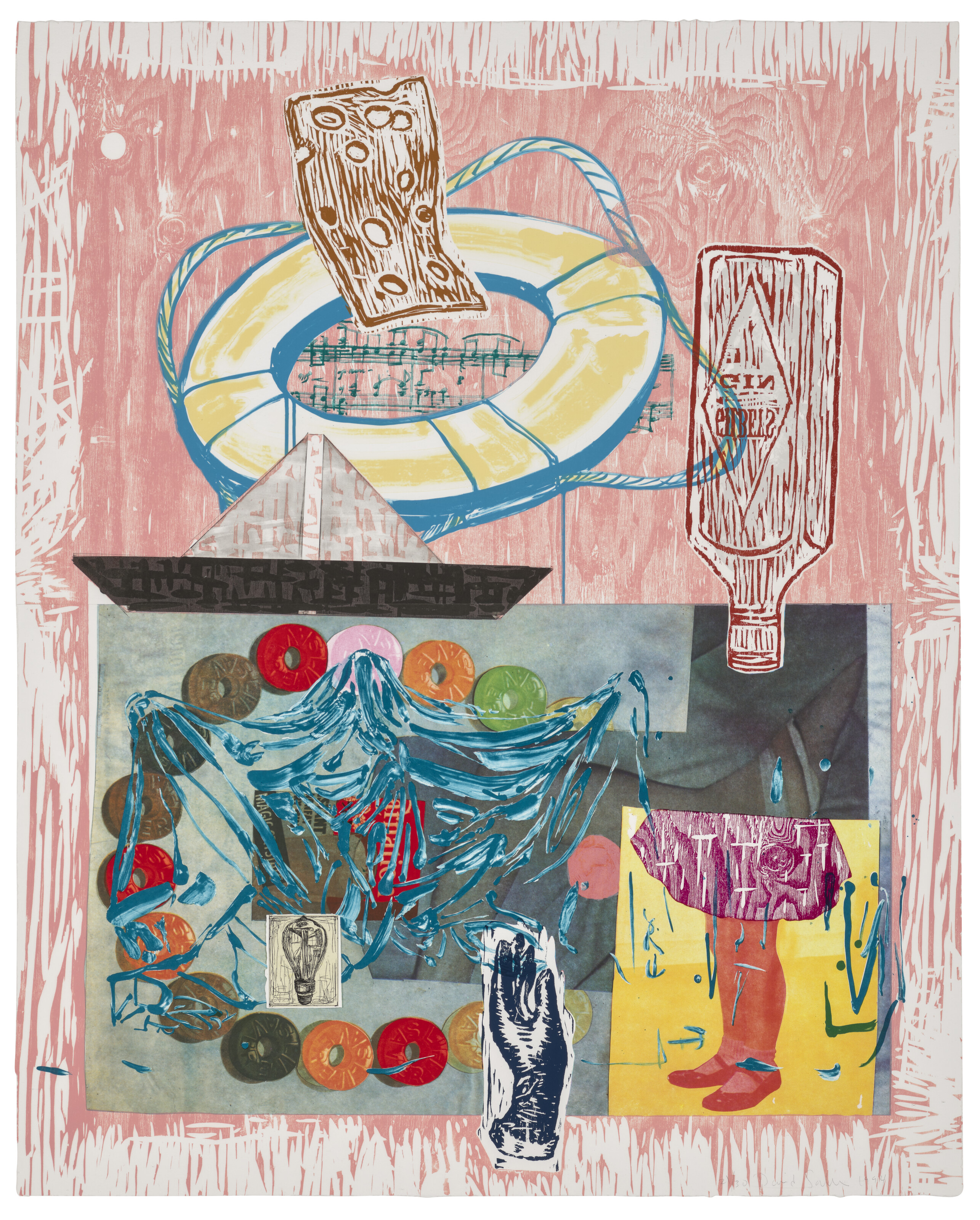 David Salle — Вверх и вниз, от высокого к низкому ряду
