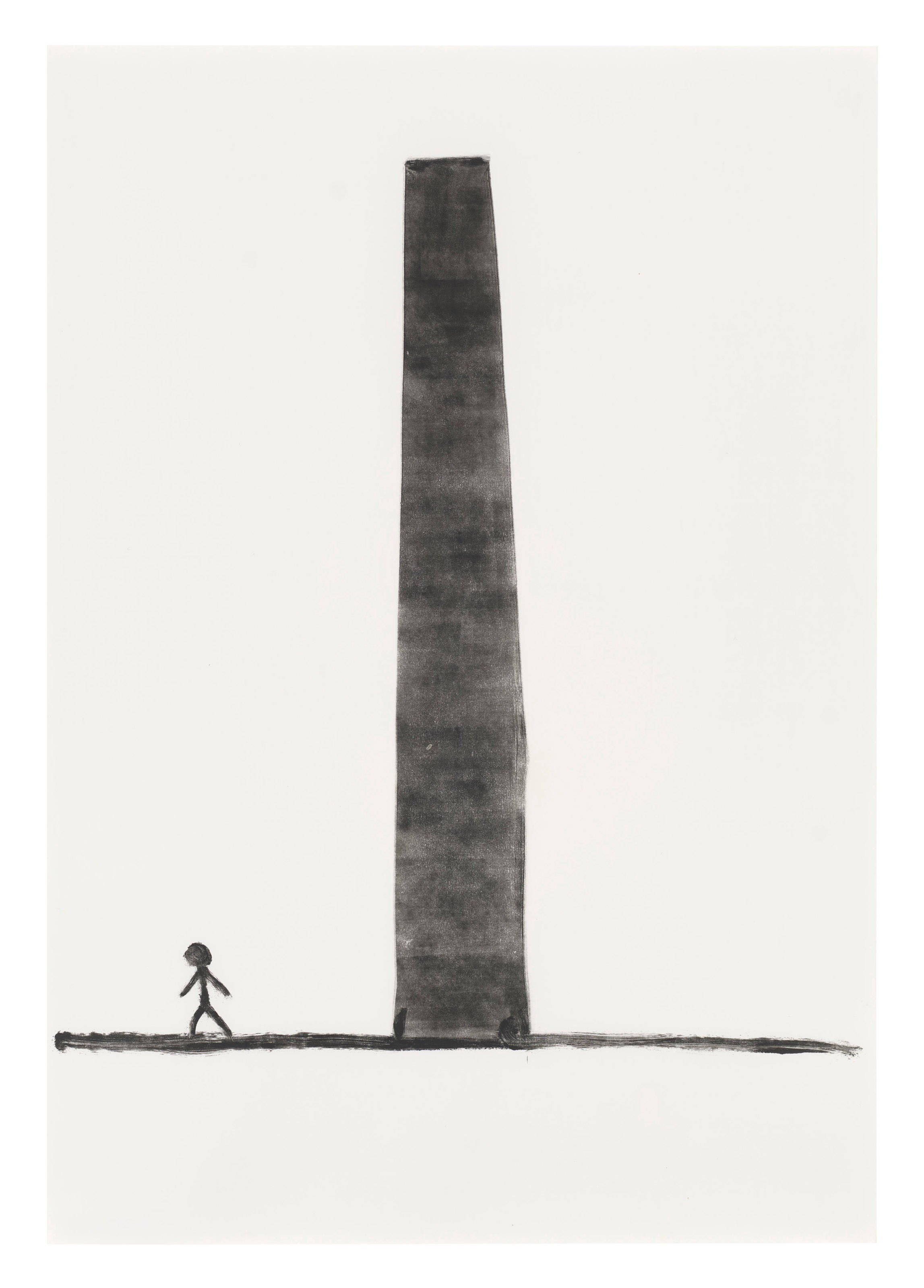 David Shrigley — Без названия (Человек и башня)