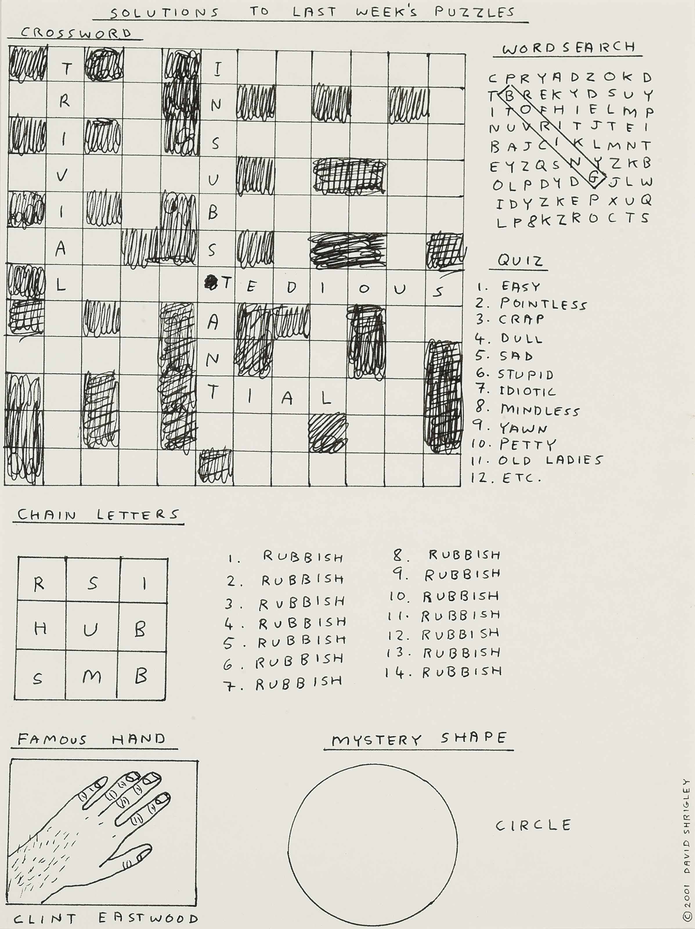 David Shrigley — Без названия