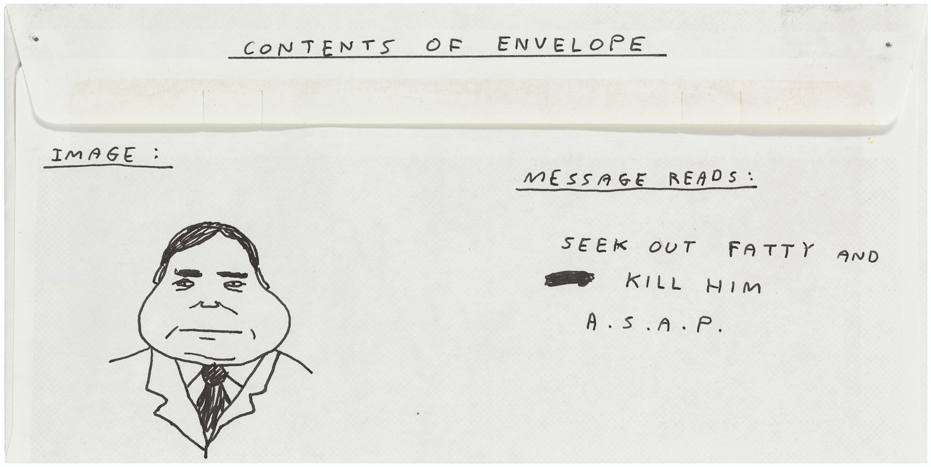 David Shrigley — Содержимое конверта