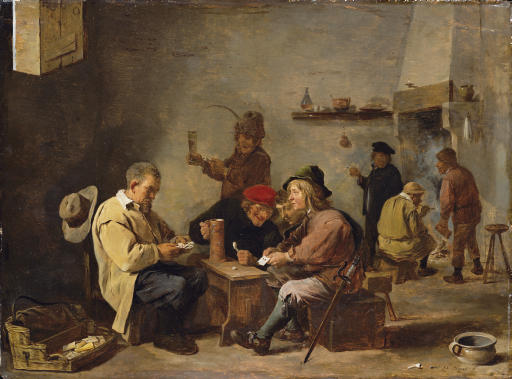 David Teniers the Younger — Игроки в карты в гостинице