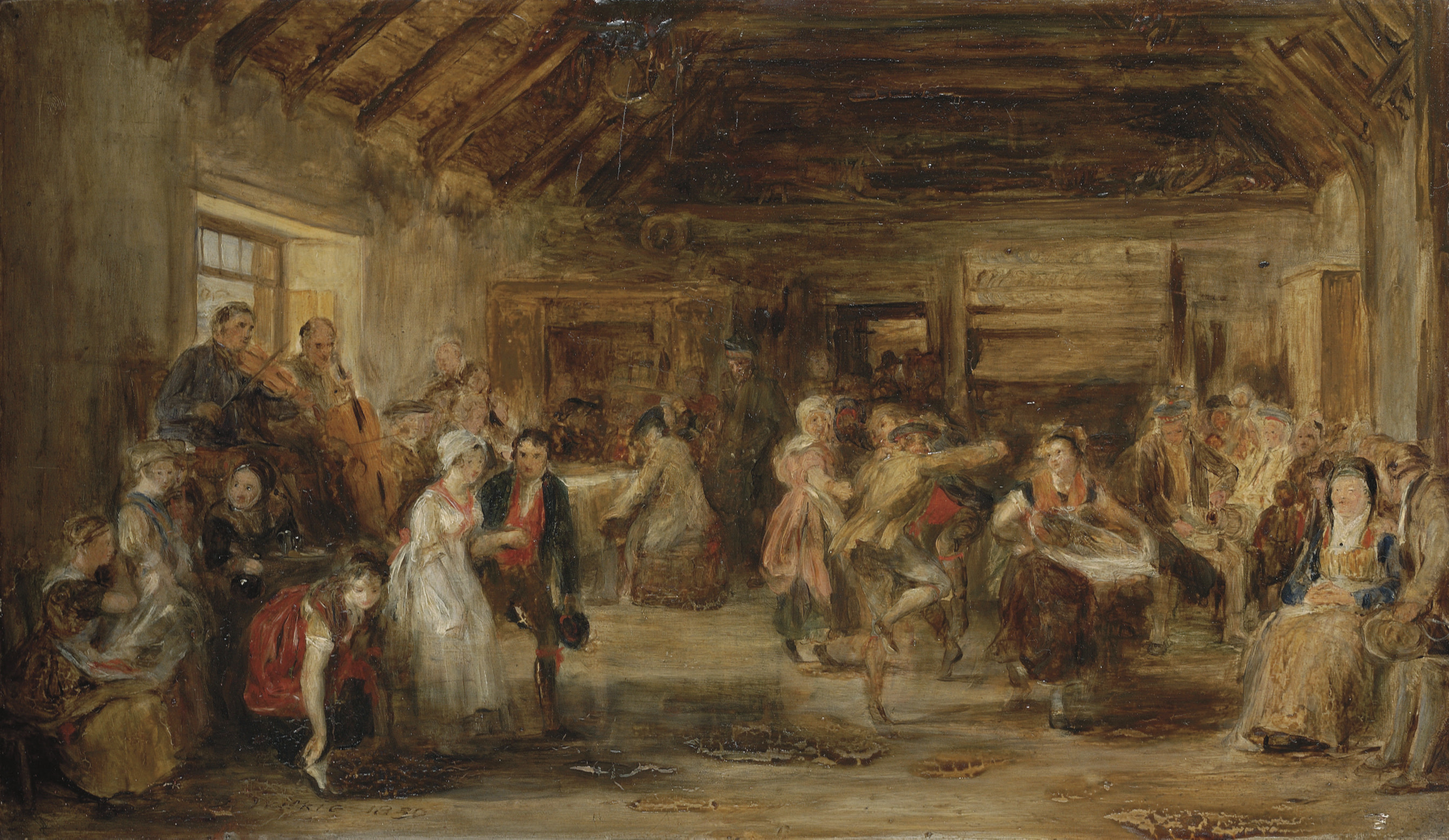 David Wilkie — Свадьба за копейки, набросок