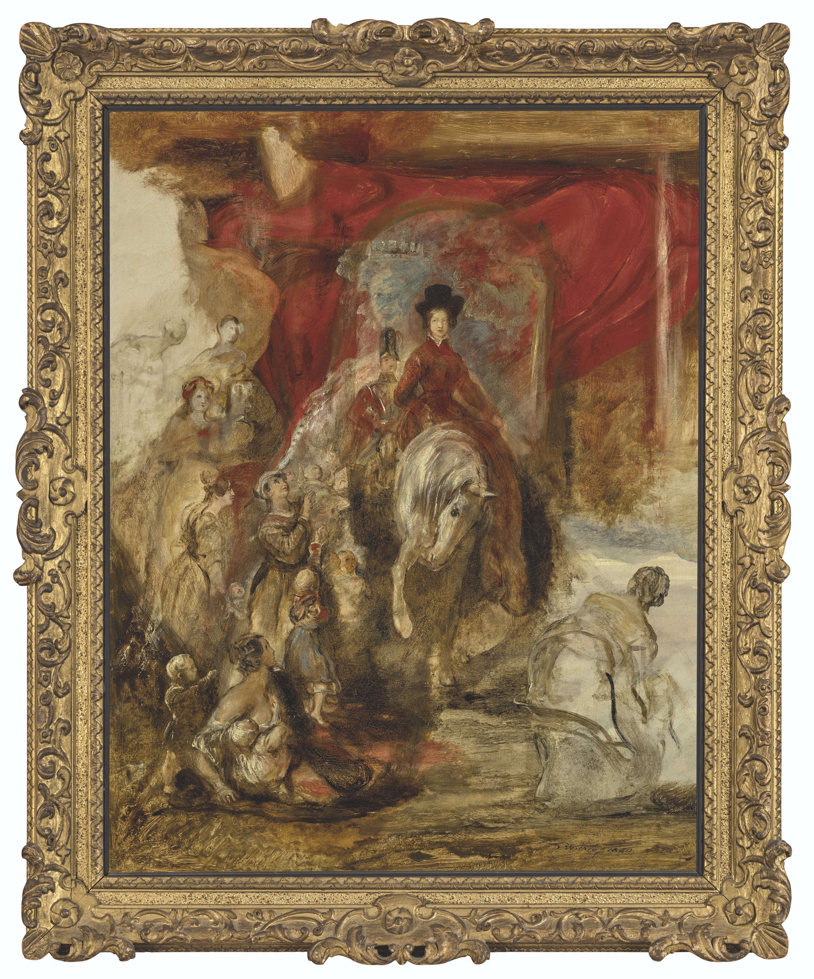 David Wilkie — Королева Виктория верхом на лошади: набросок, изображение 2