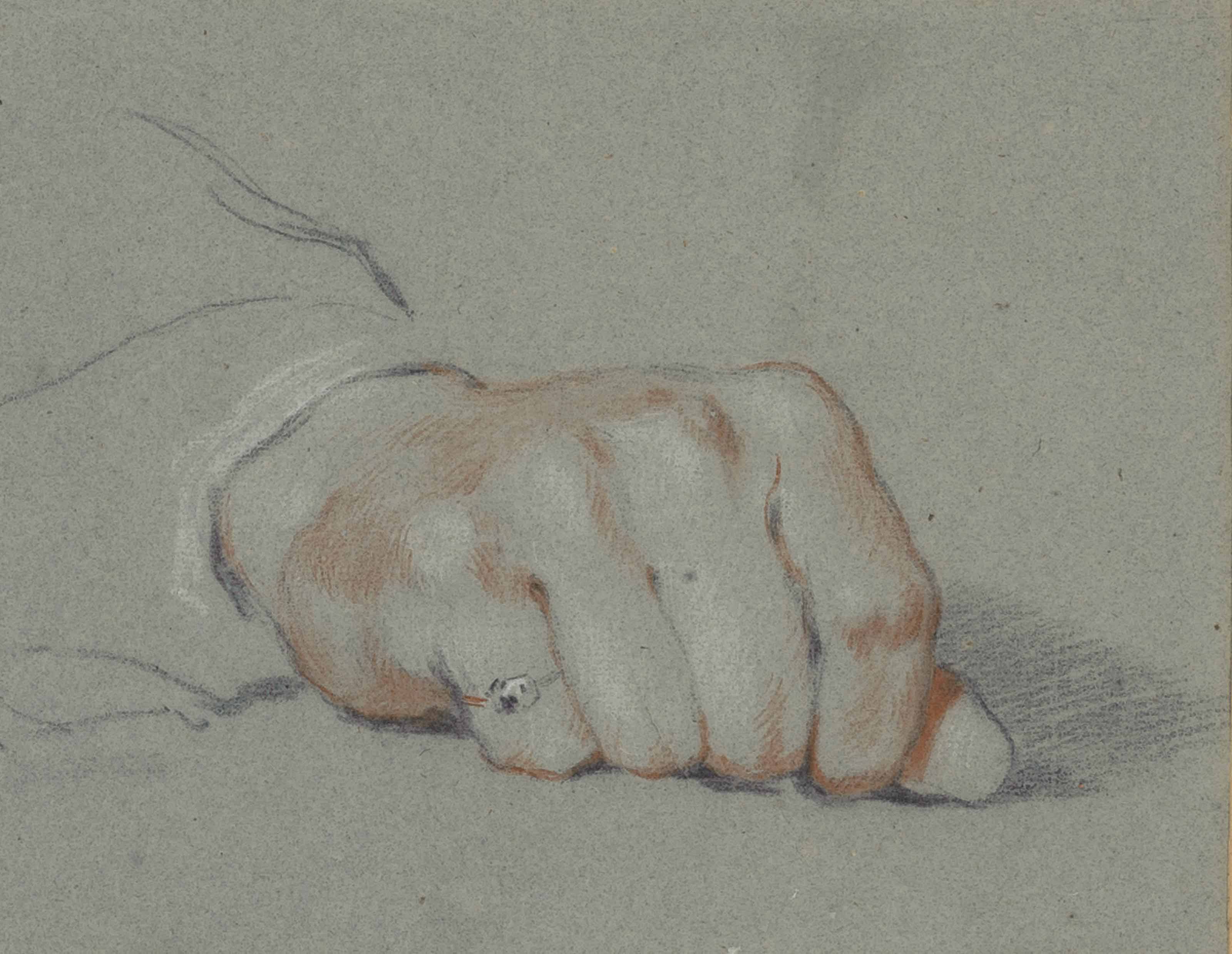 David Wilkie — Изучение руки, лежащей на столе