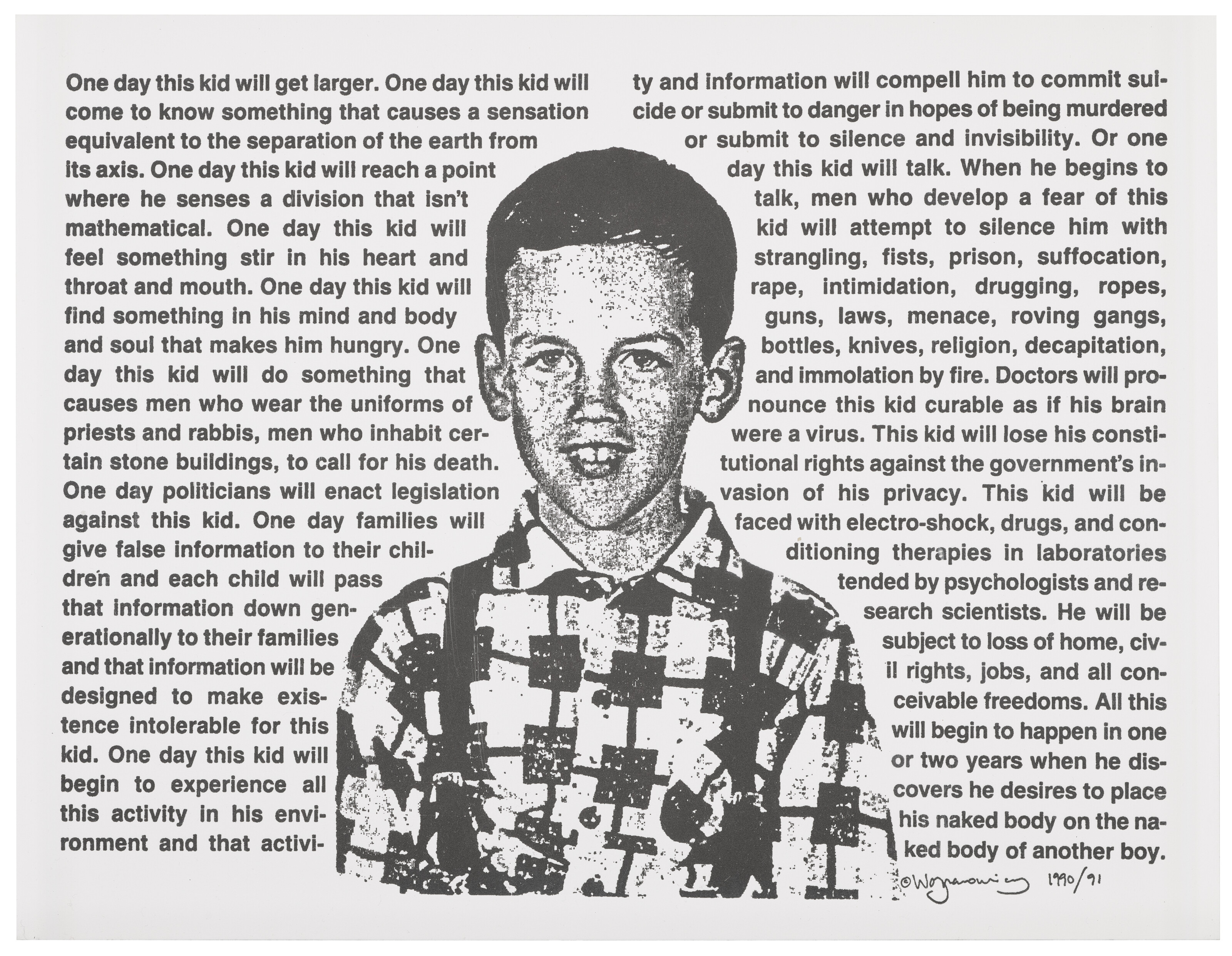 David Wojnarowicz — Без названия (Однажды этот Парень...)