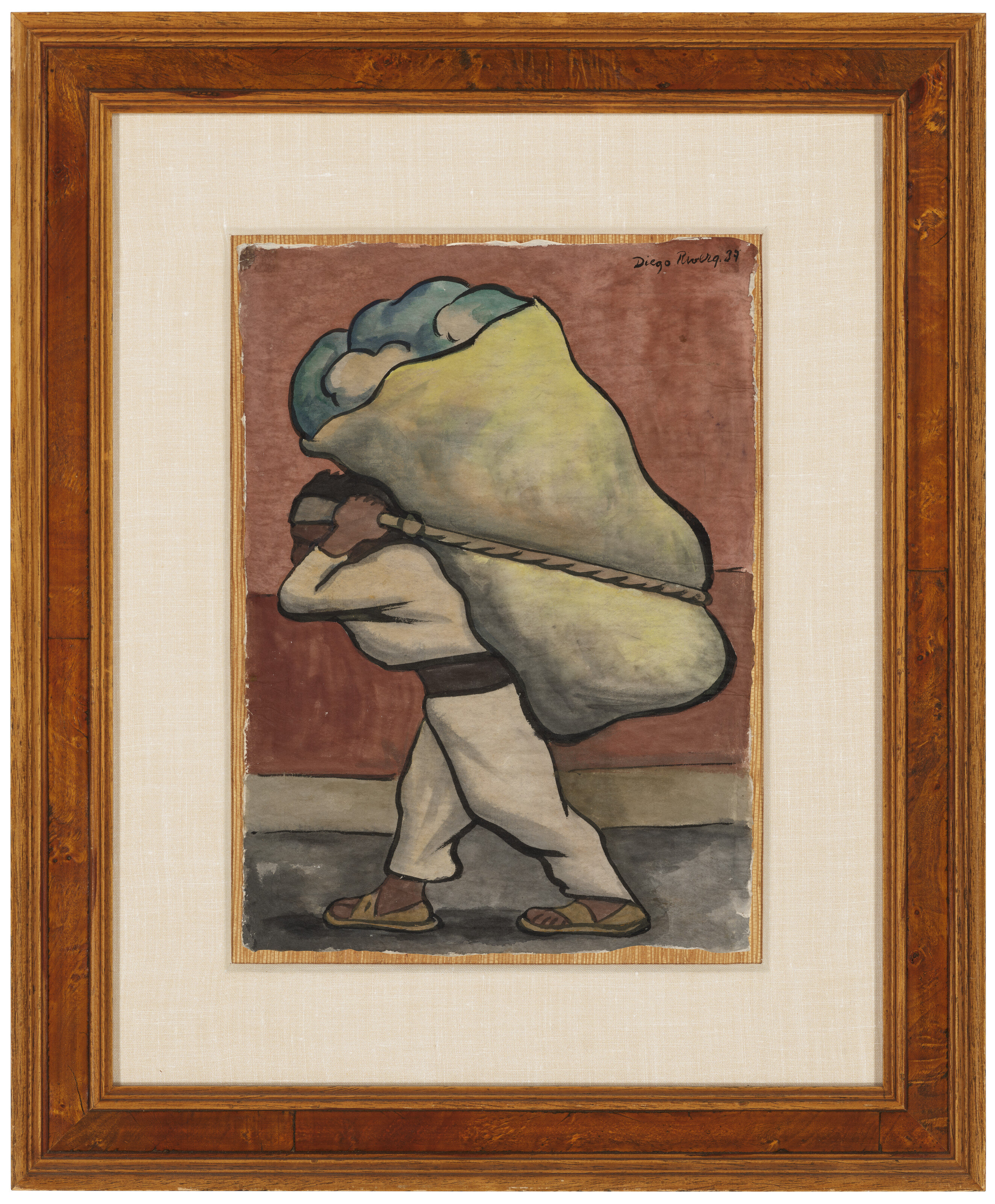 Diego Rivera — Караван из колес и лечугасов ( Hombre cargando costal ), изображение 2