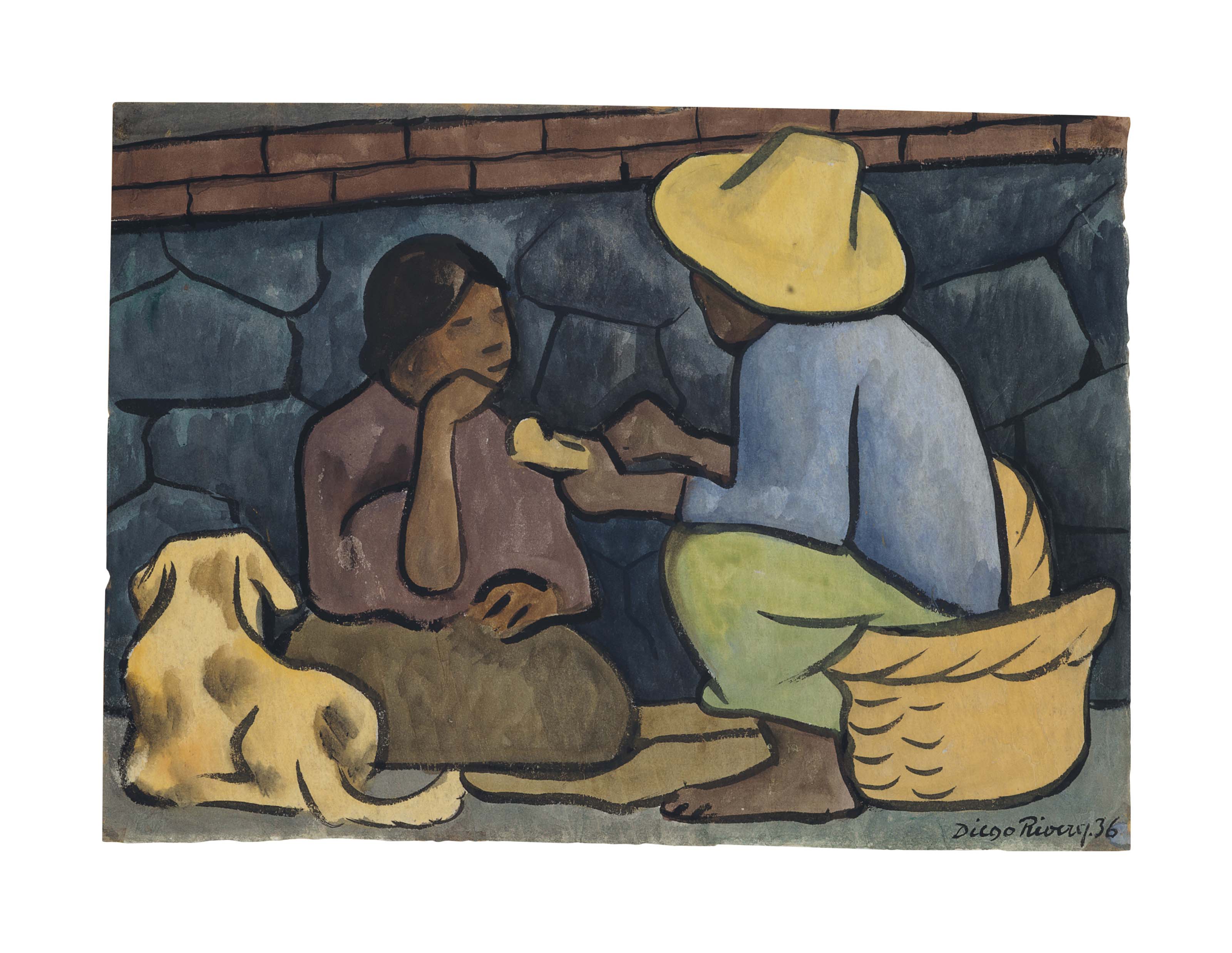 Diego Rivera — Ла Мериенда (также известная как Группа компаний по продаже канасты и перро)