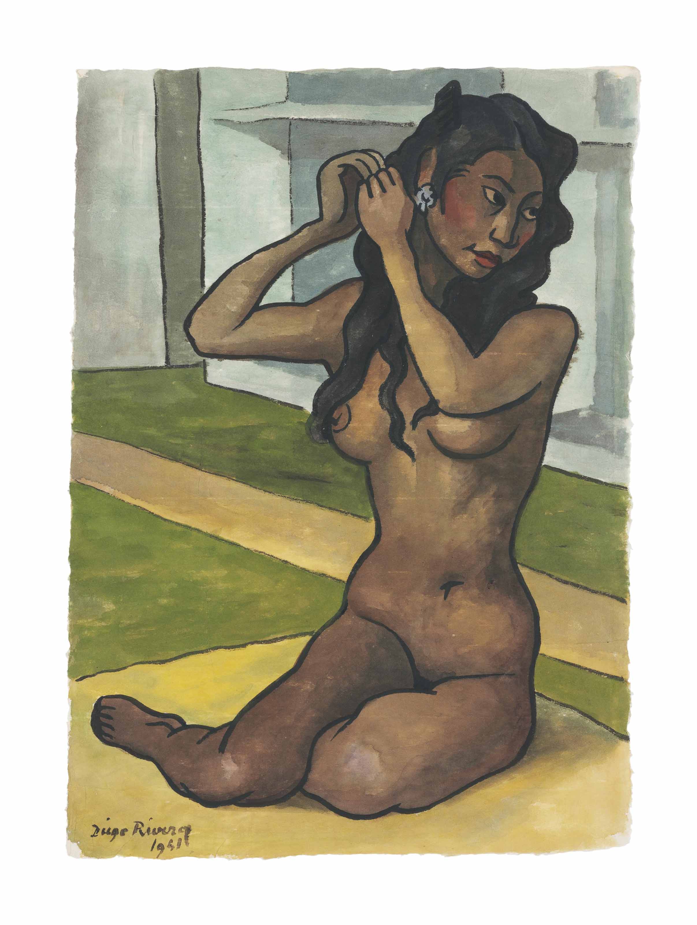 Diego Rivera — Женщина, желающая быть красивой (Ньевес)