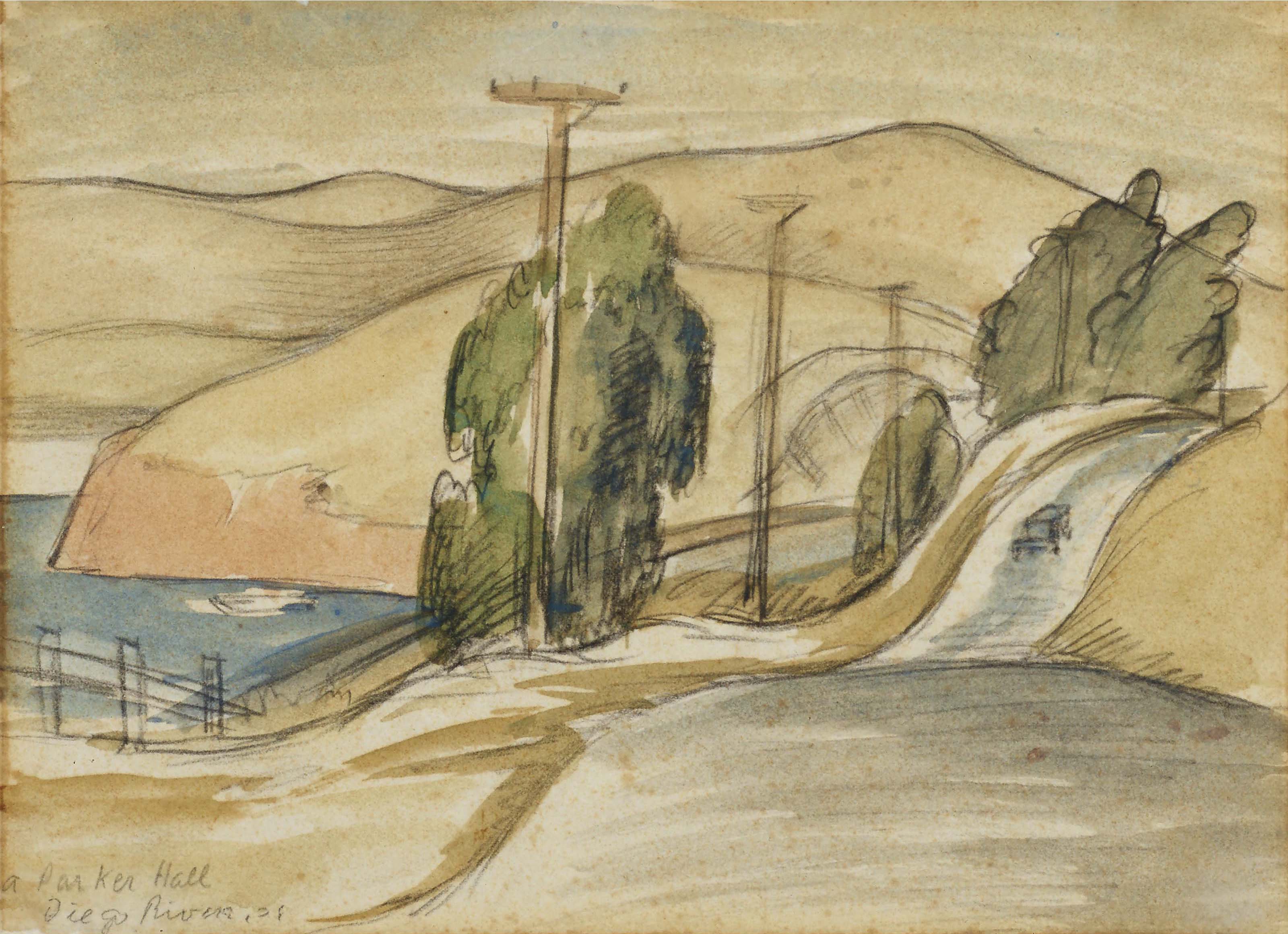Diego Rivera — Пейзаж залива Сан-Франциско