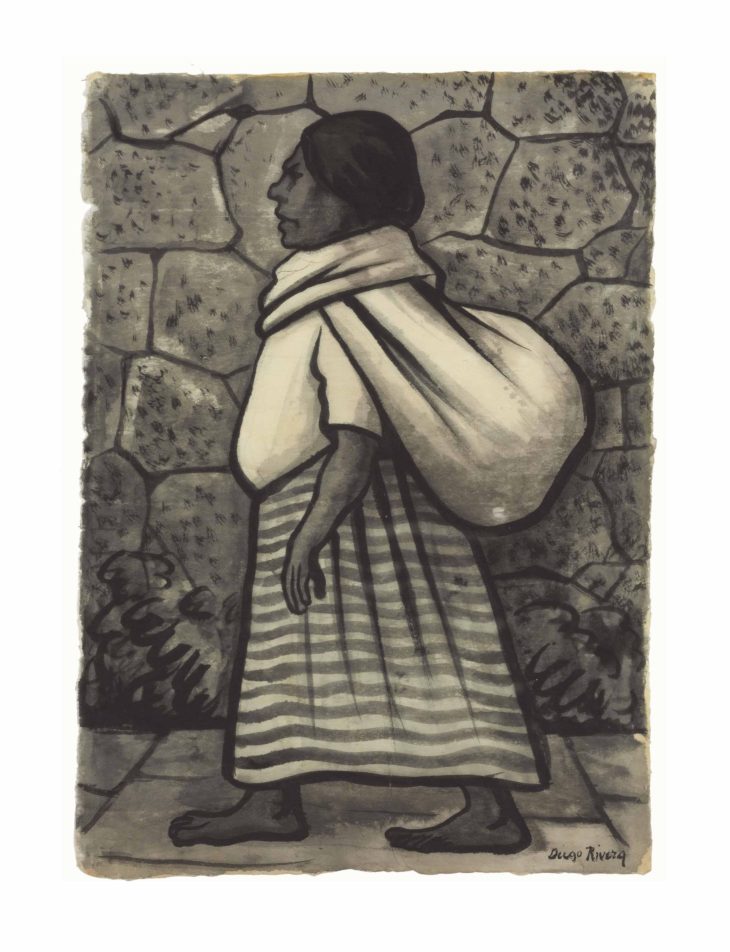 Diego Rivera — Женщина с узелком
