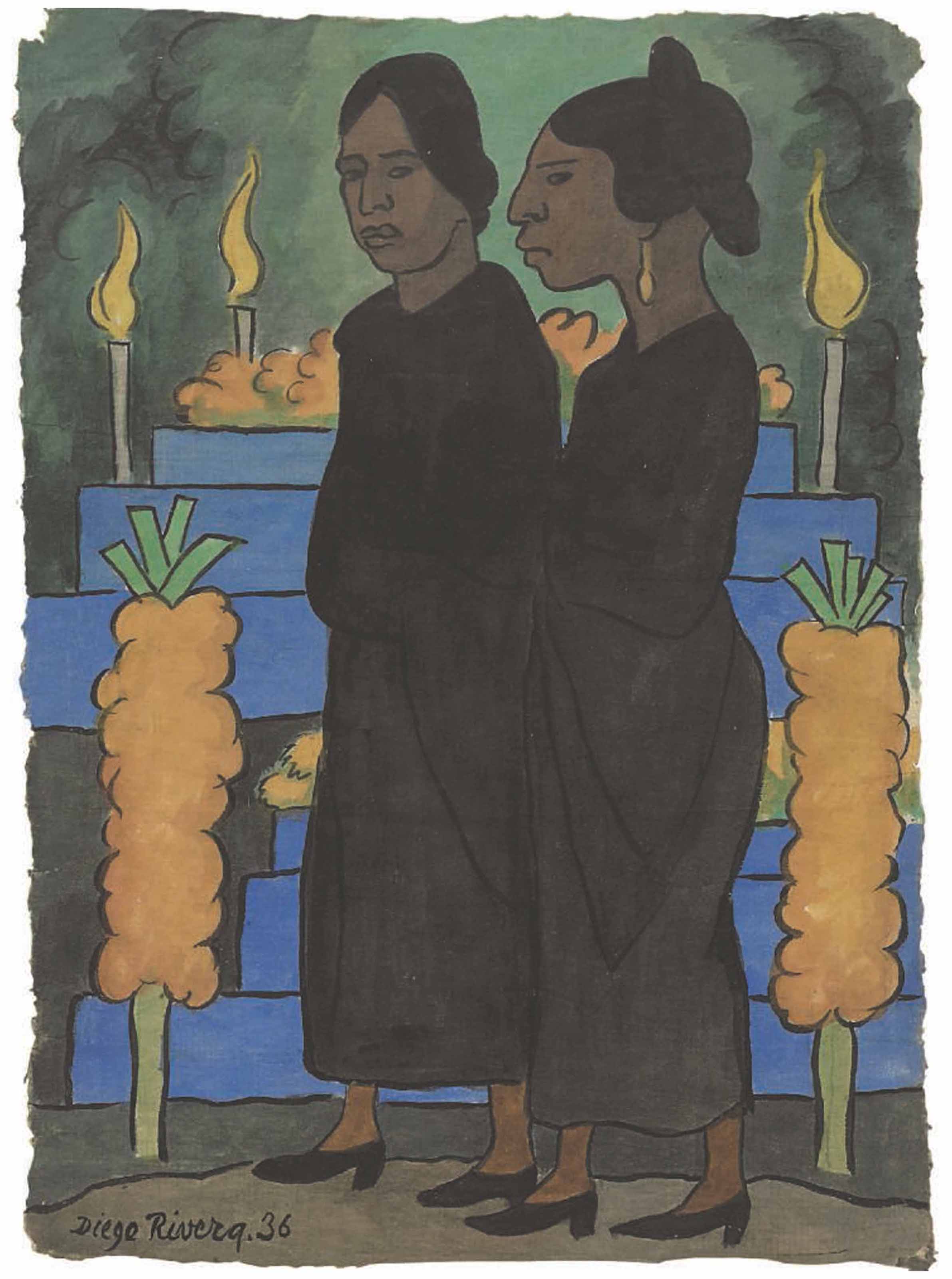 Diego Rivera — Две женщины